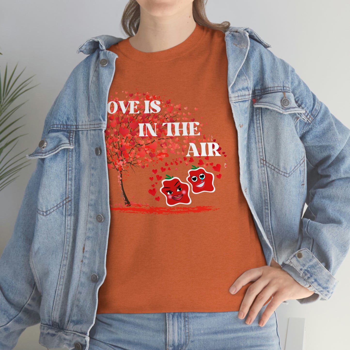 Love Is In The Air Smile Unisex Heavy Cotton Tee