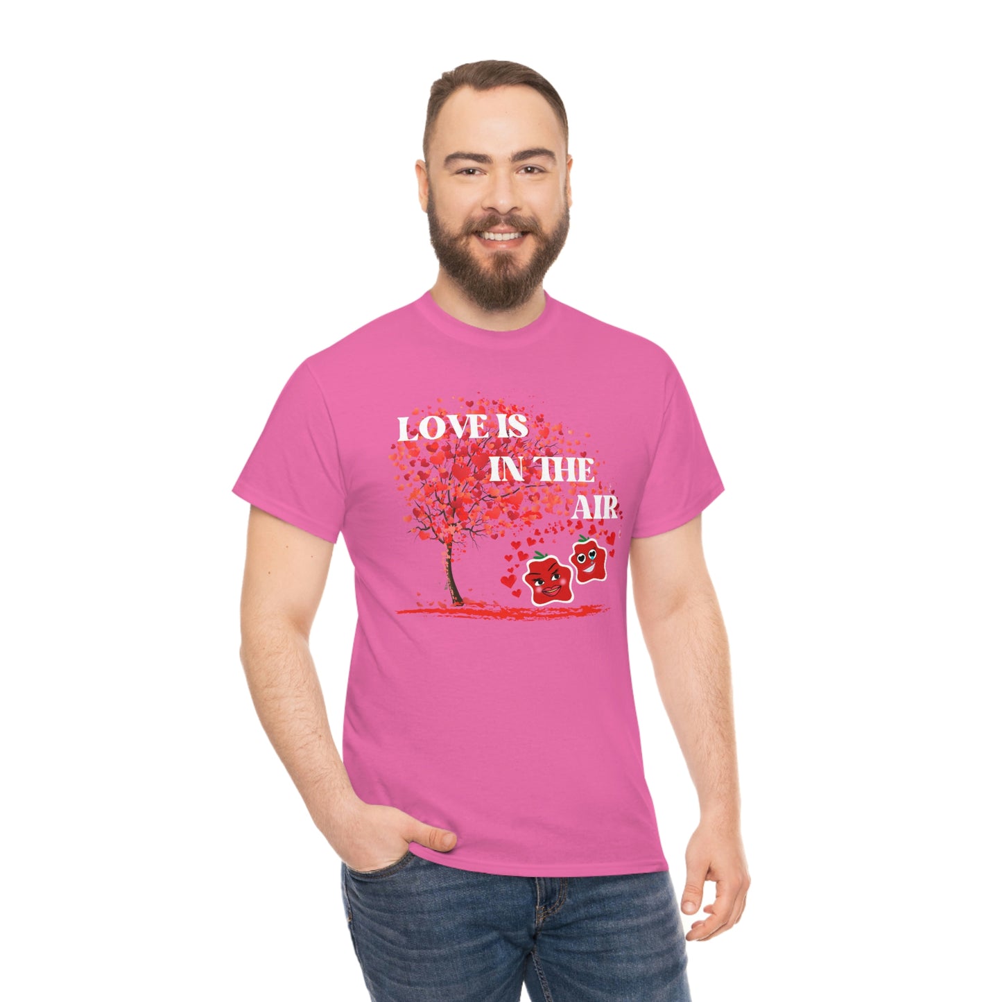 Love Is In The Air Smile Unisex Heavy Cotton Tee