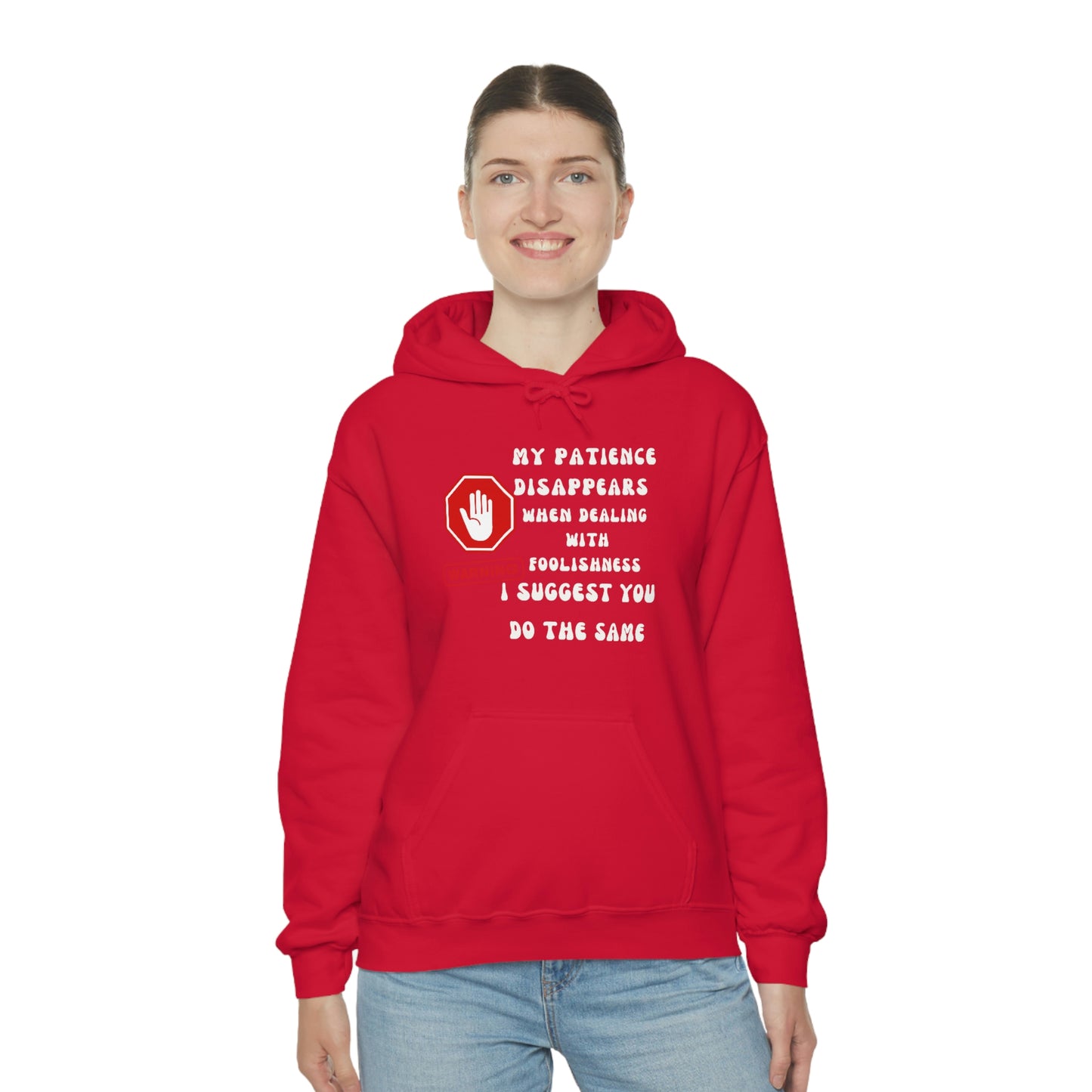 Warning, Unisex Heavy Blend™ Hooded Sweatshirt