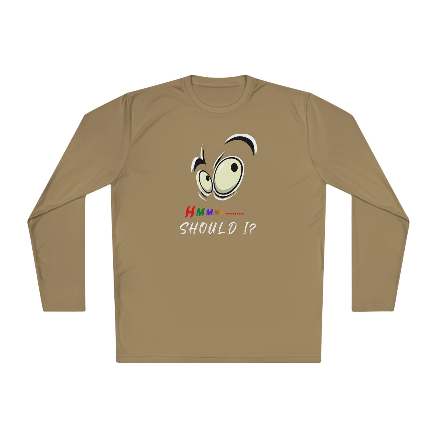 Hmmm, Unisex Lightweight Long Sleeve Tee