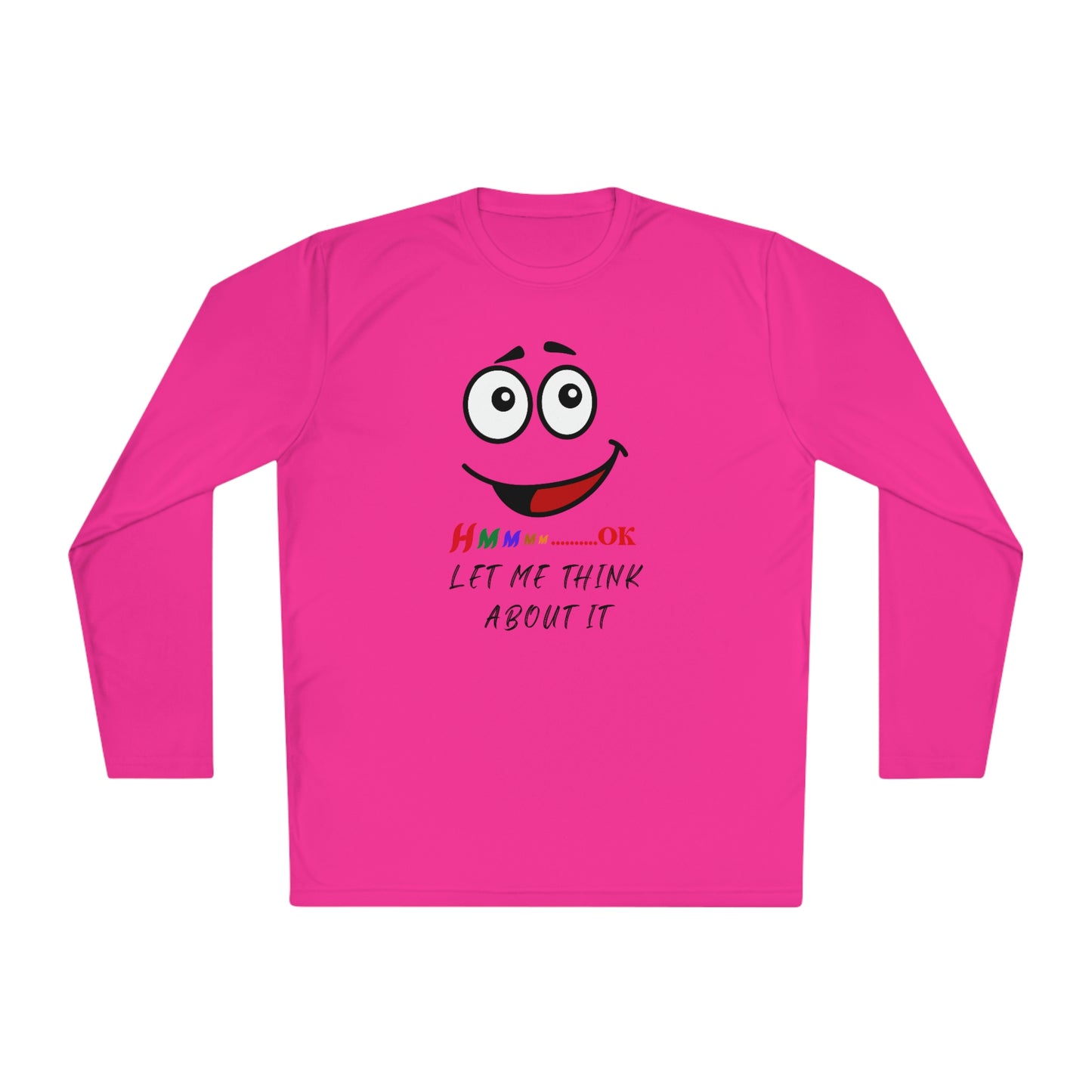 Hmmm, Unisex Lightweight Long Sleeve Tee