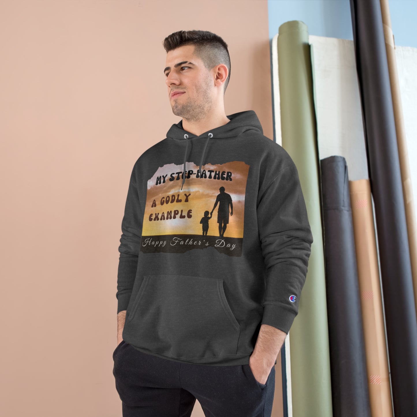 Exotic Print Father's Day Champion Hoodie