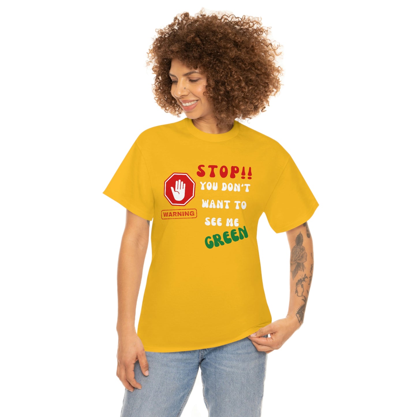 Warning, Unisex Heavy Cotton Tee