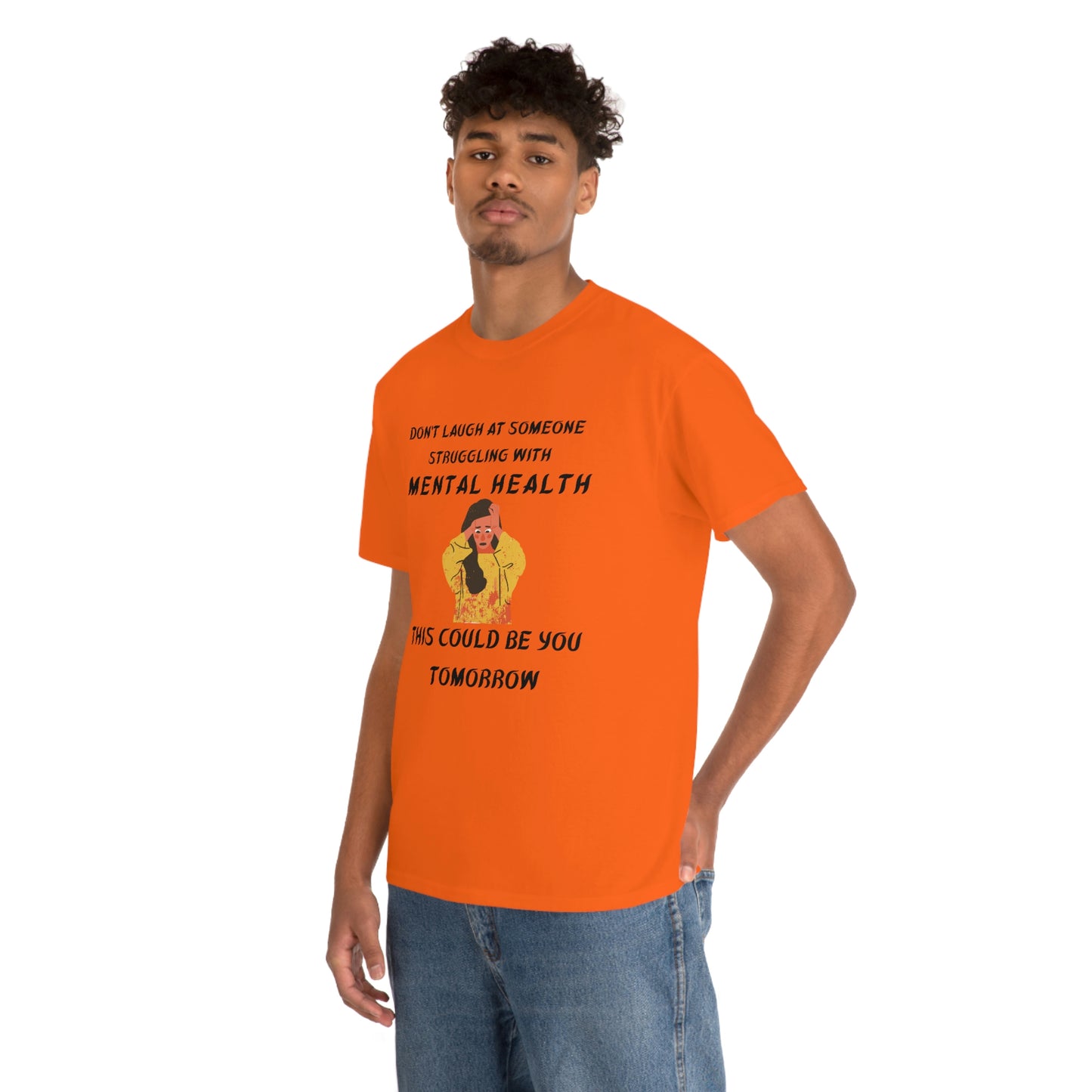 Mental Health Don't Laugh Unisex Heavy Cotton Tee