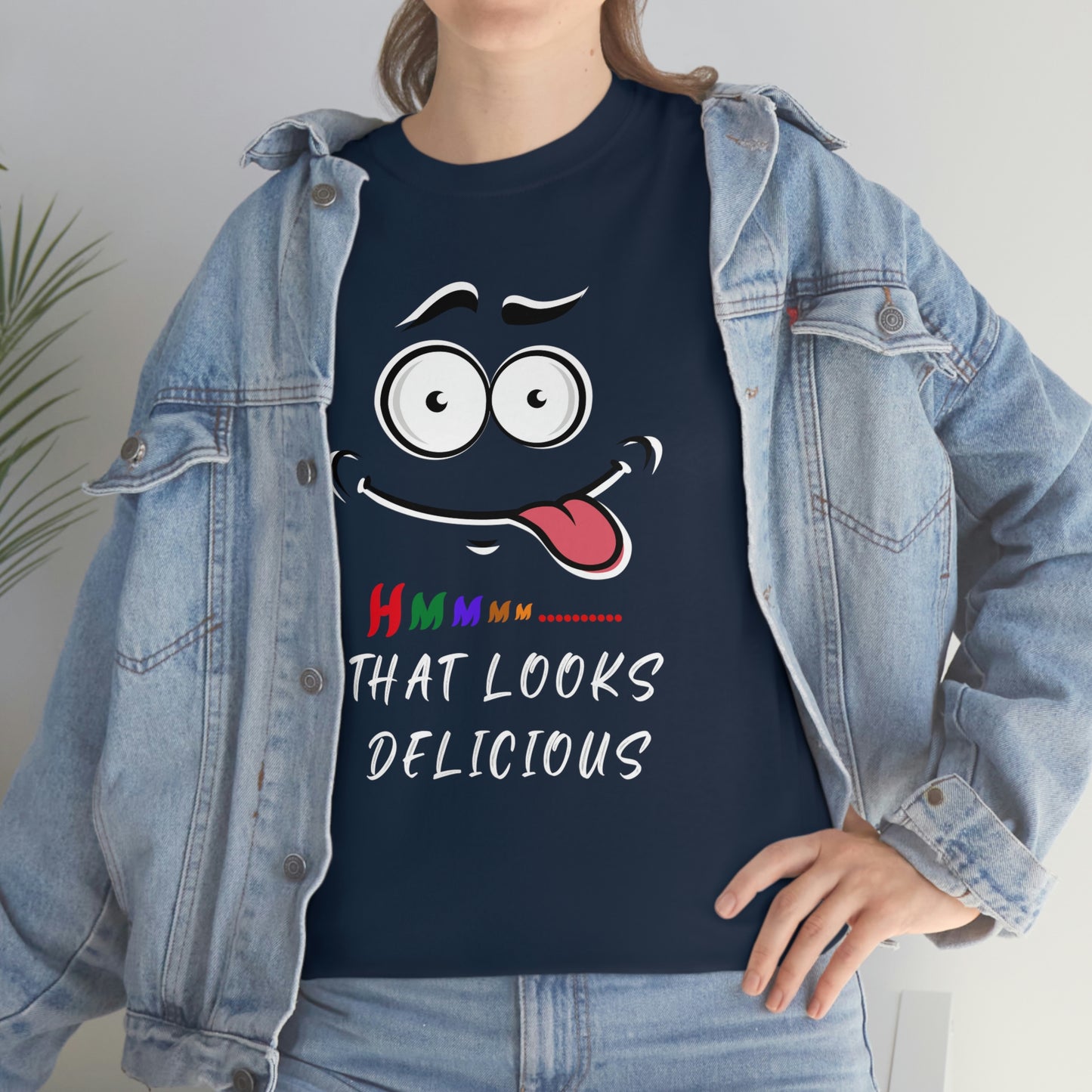 Hmmm, Funny, Unisex Heavy Cotton Tee