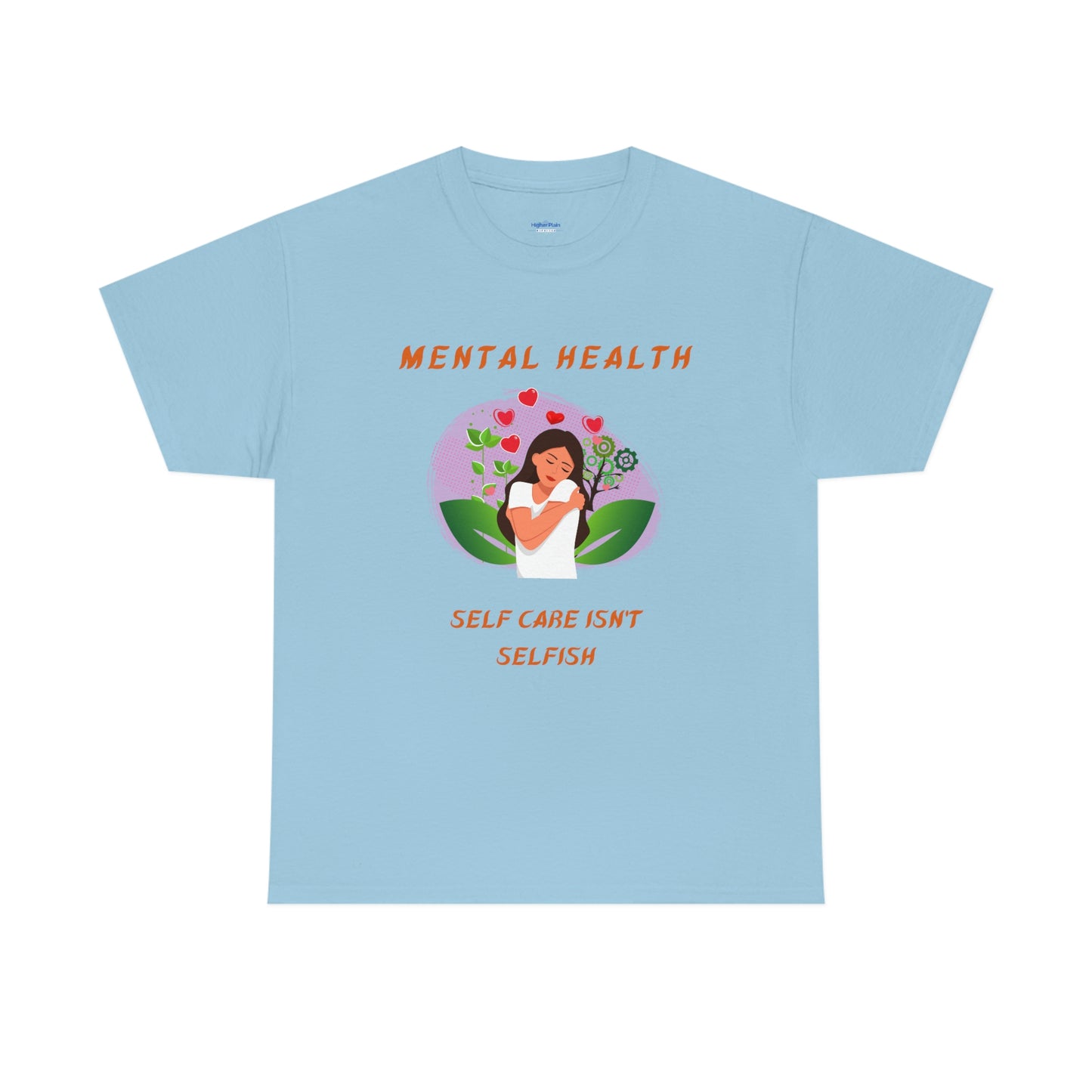 Mental Health Self Care Unisex Heavy Cotton Tee