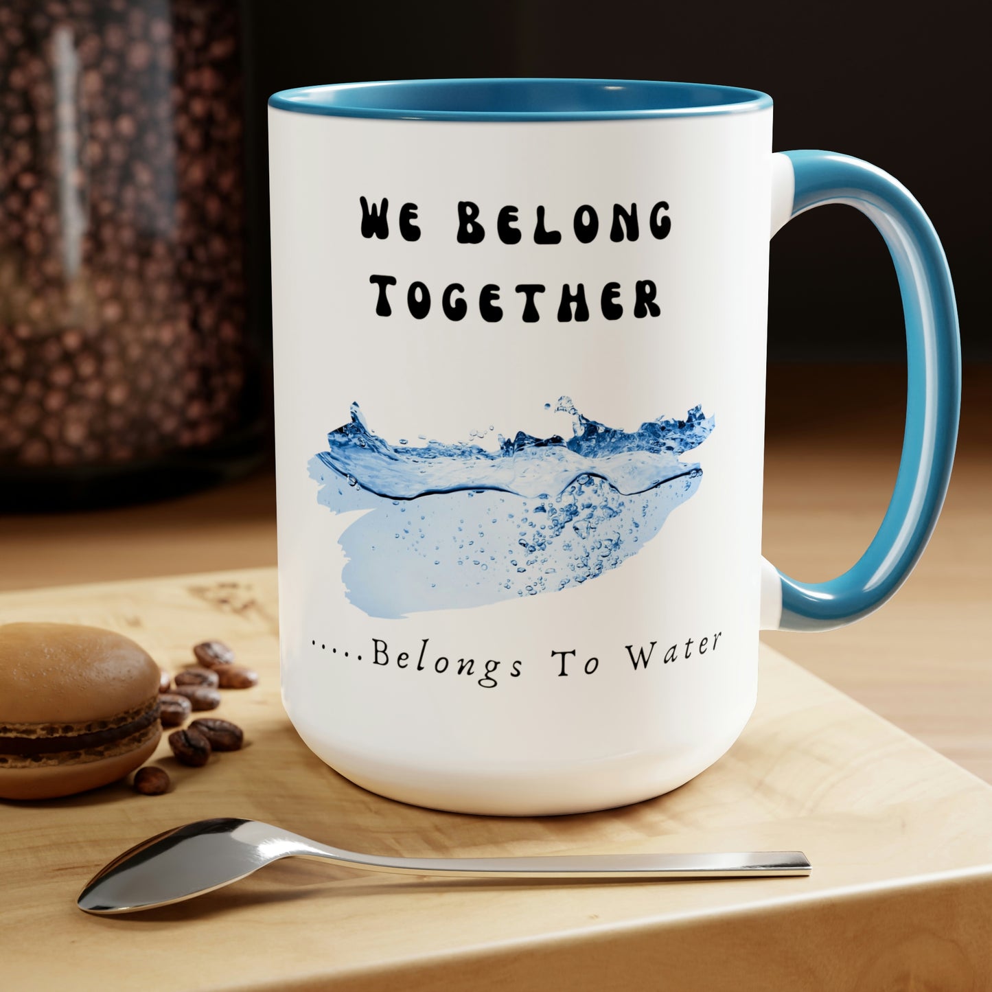 Stronger Together, Love, Two-Tone Coffee Mugs, 15oz