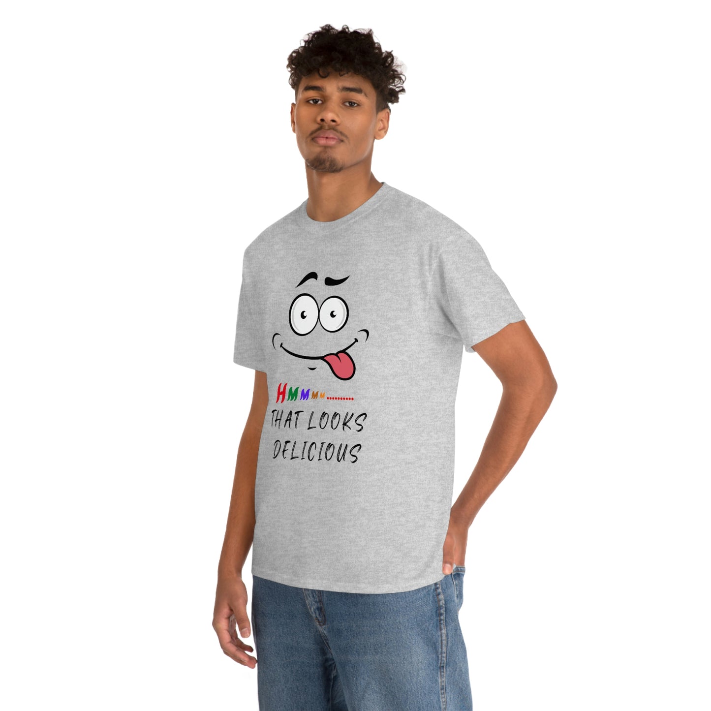 Hmmm, Funny, Unisex Heavy Cotton Tee