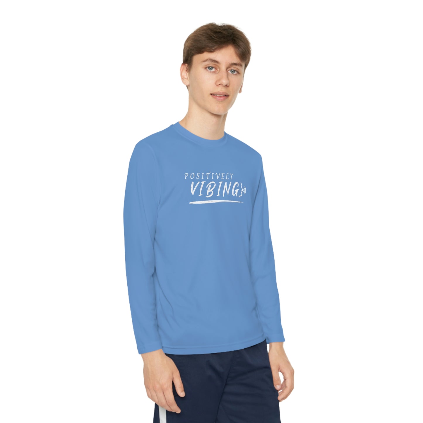 Vibes, Youth Long Sleeve Competitor Tee