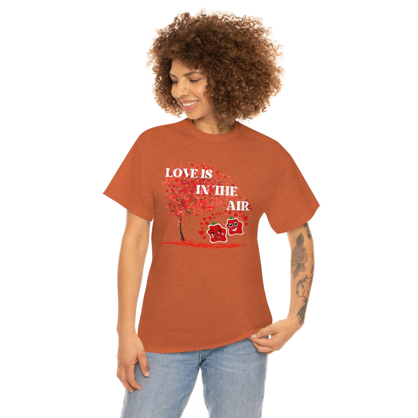 Love Is In The Air Smile Unisex Heavy Cotton Tee