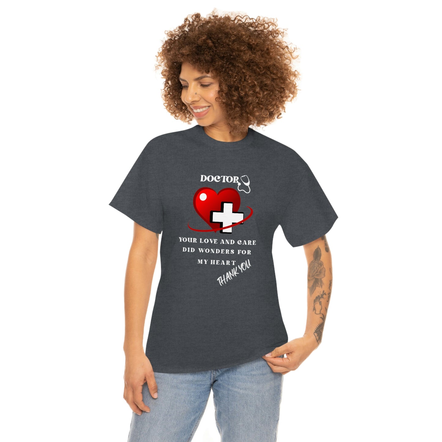 Medical, CVICU, EKG, Unisex Heavy Cotton Tee