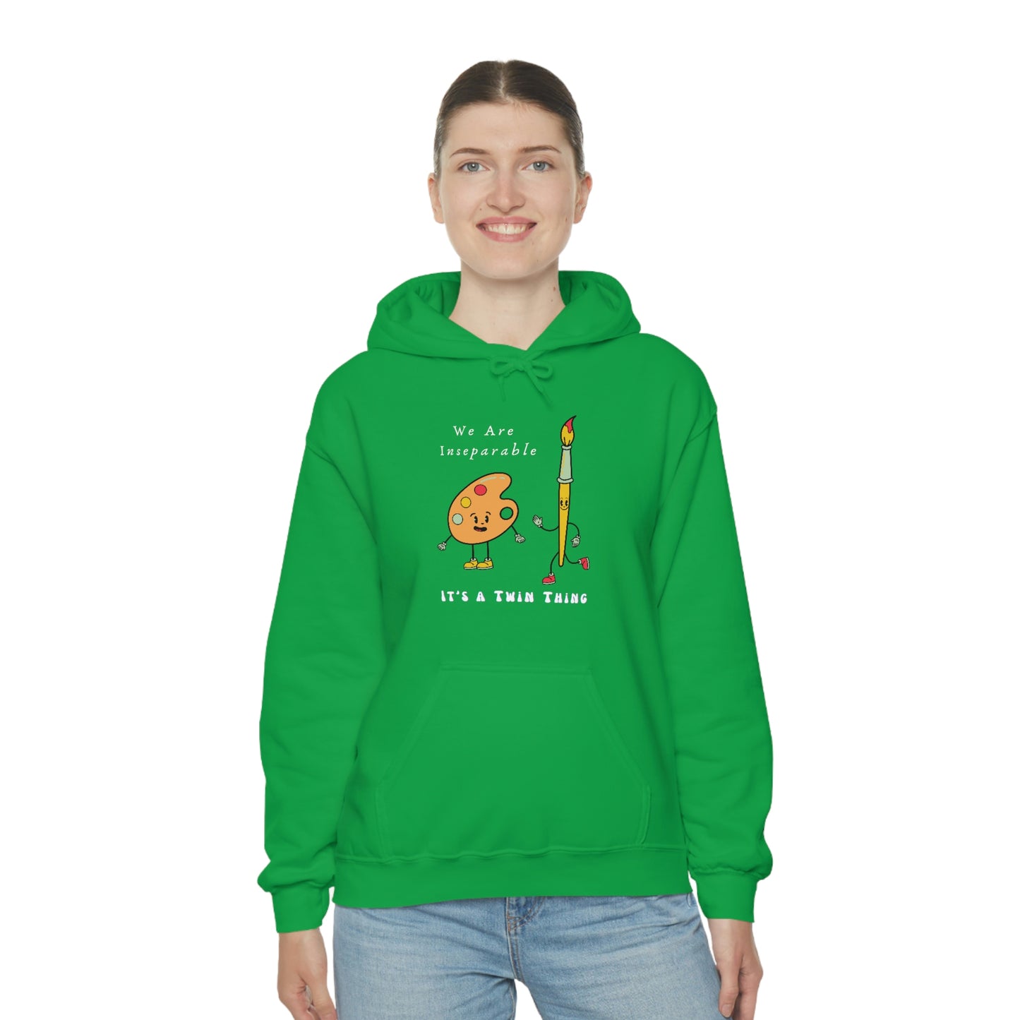 Twin, Unisex Heavy Blend™ Hooded Sweatshirt