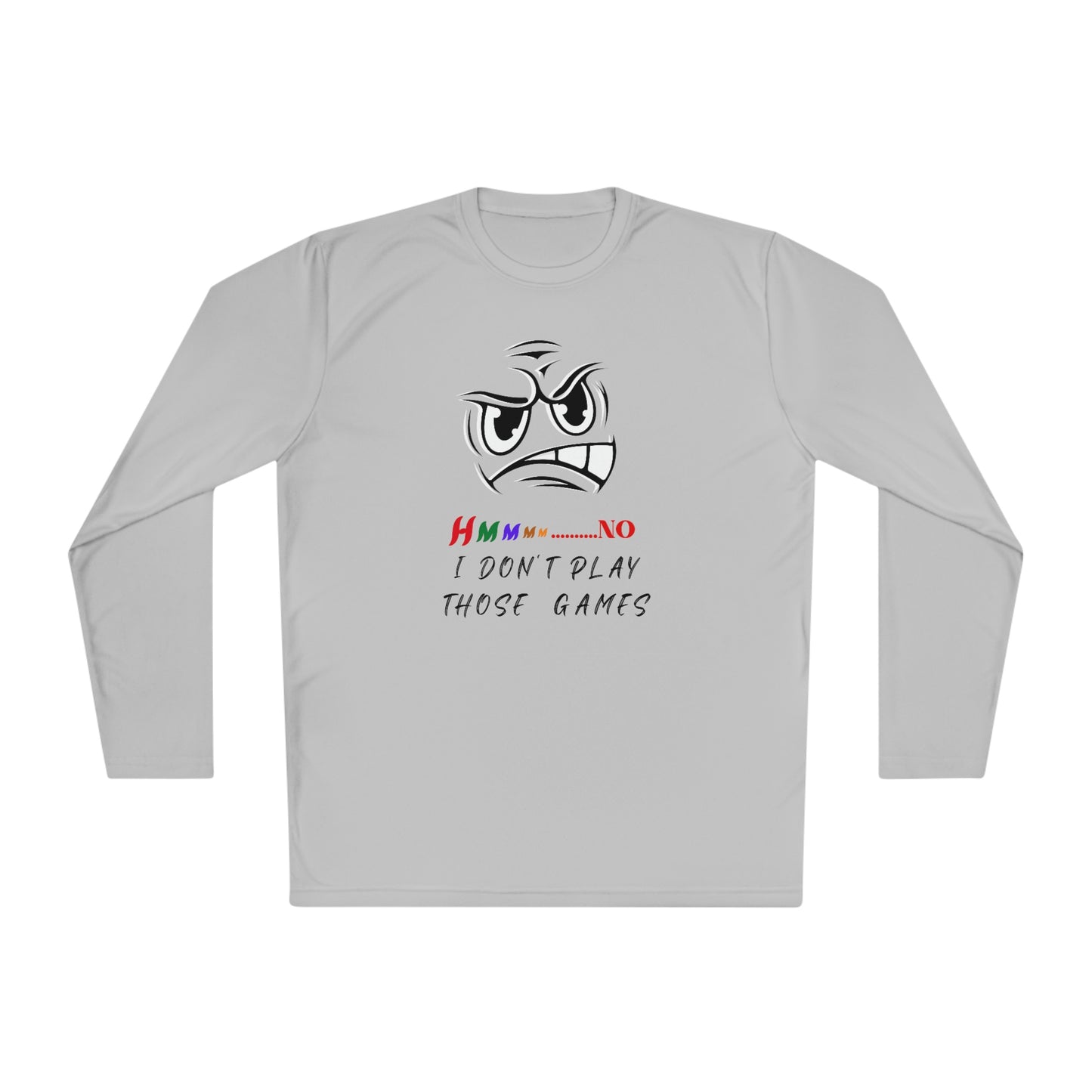 Hmmm, Unisex Lightweight Long Sleeve Tee