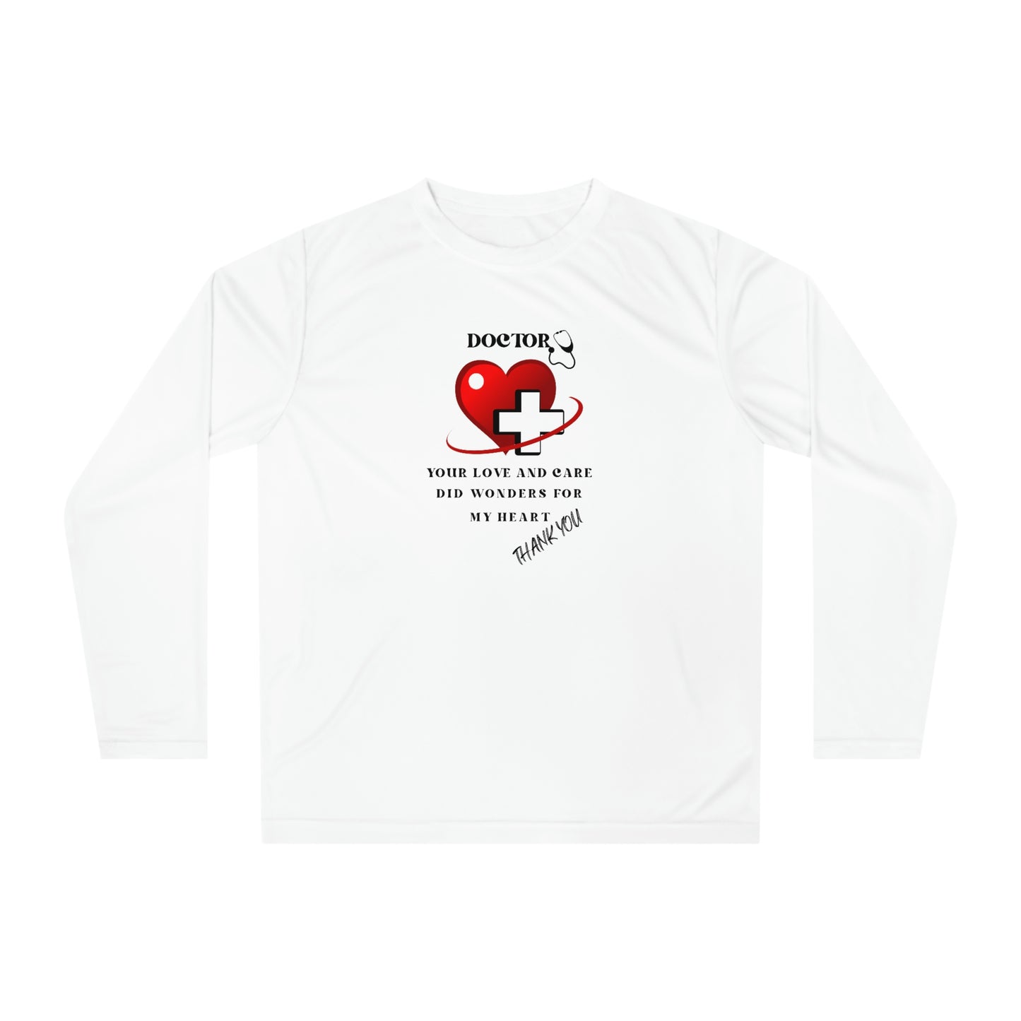 Medical, CVICU, EKG, Unisex Performance Long Sleeve Shirt