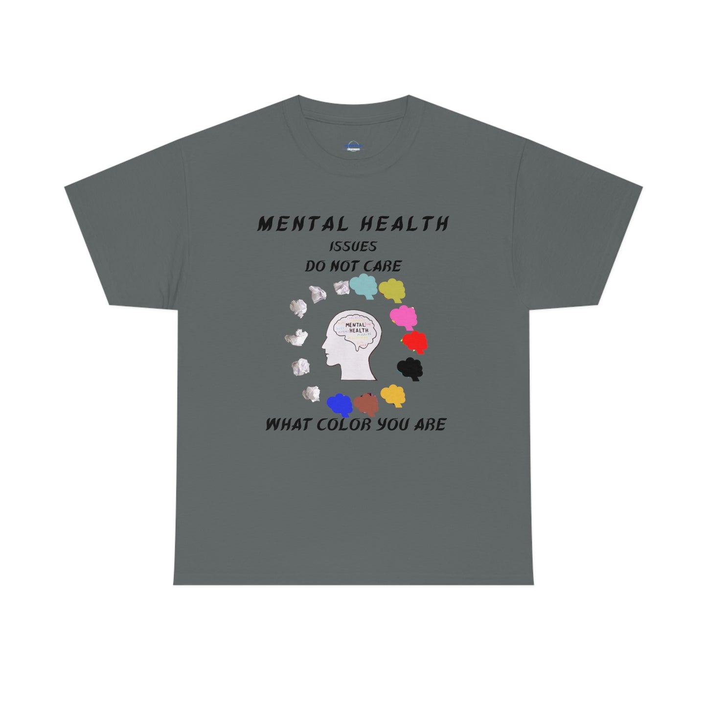 Mental Health Color Unisex Heavy Cotton Tee