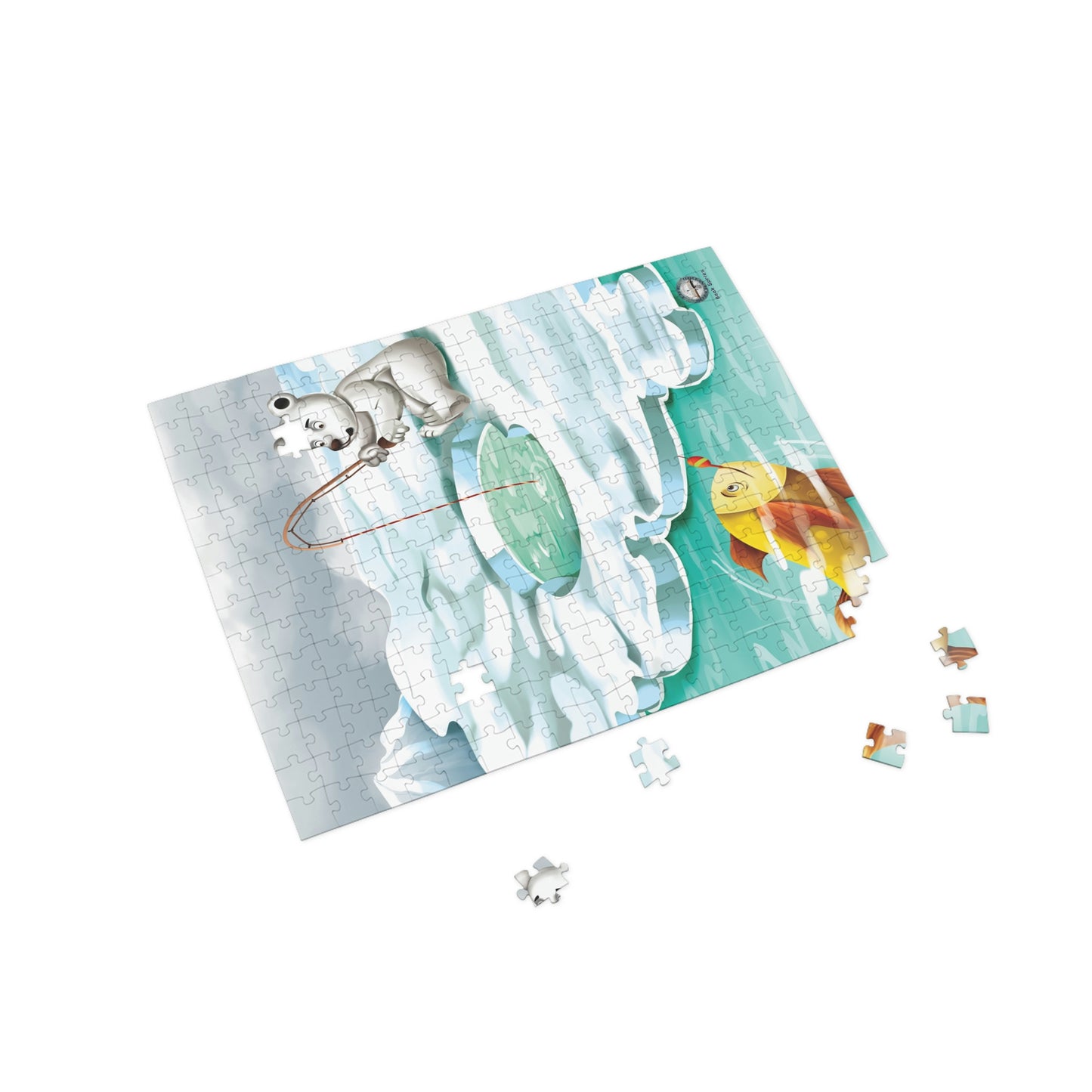 Poro the Polar Bear Fishing Puzzle (96, 252, 500, 1000-Piece)