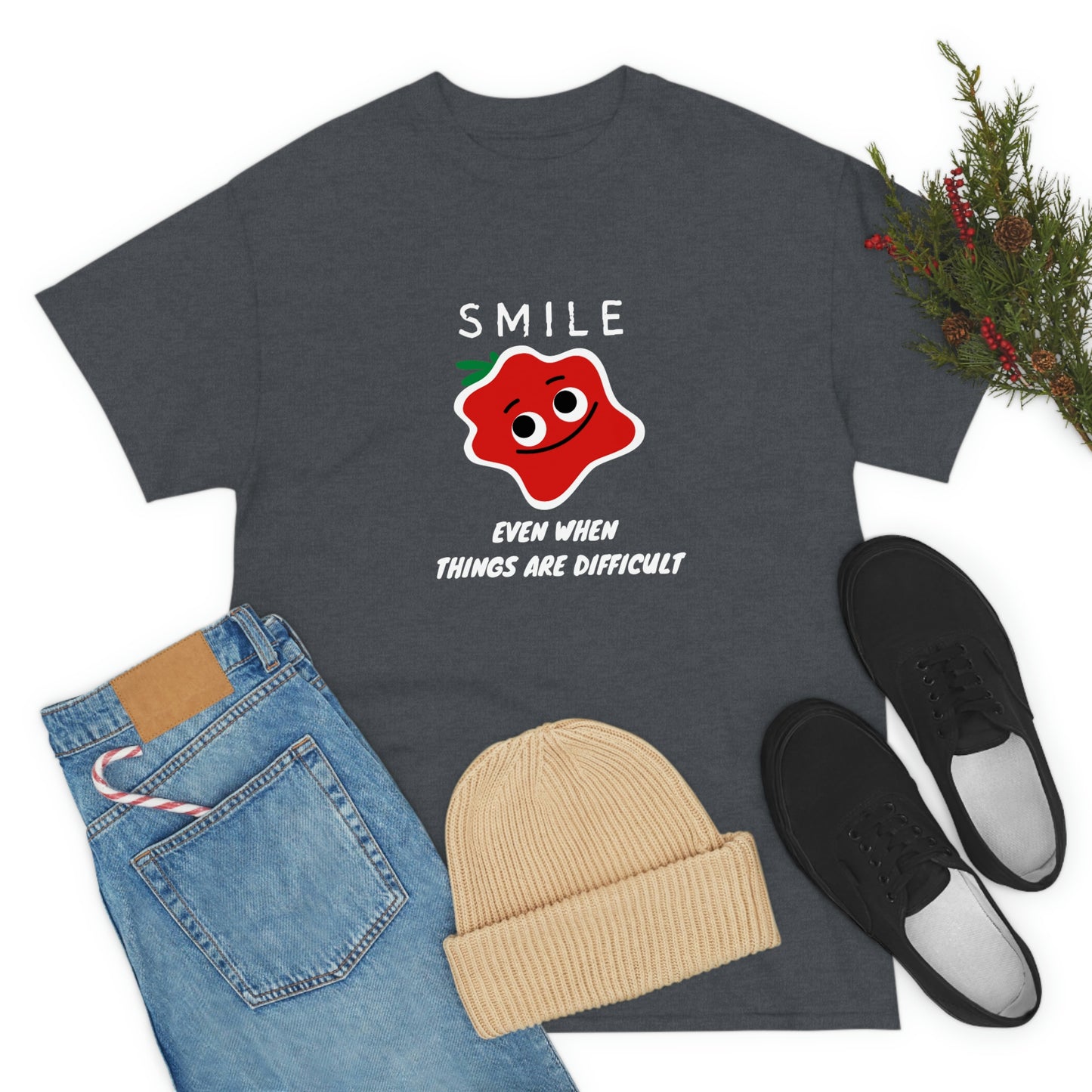 Smile Unisex Heavy Cotton Tee