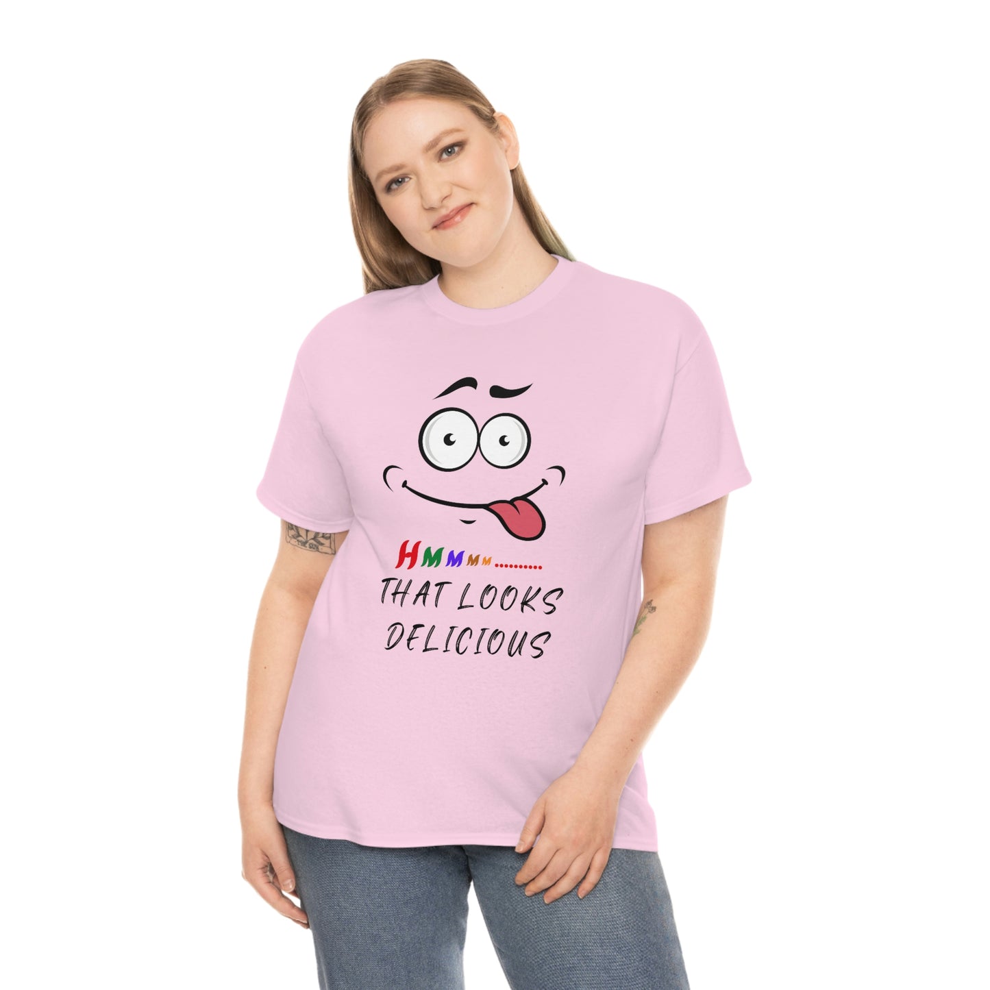 Hmmm, Funny, Unisex Heavy Cotton Tee