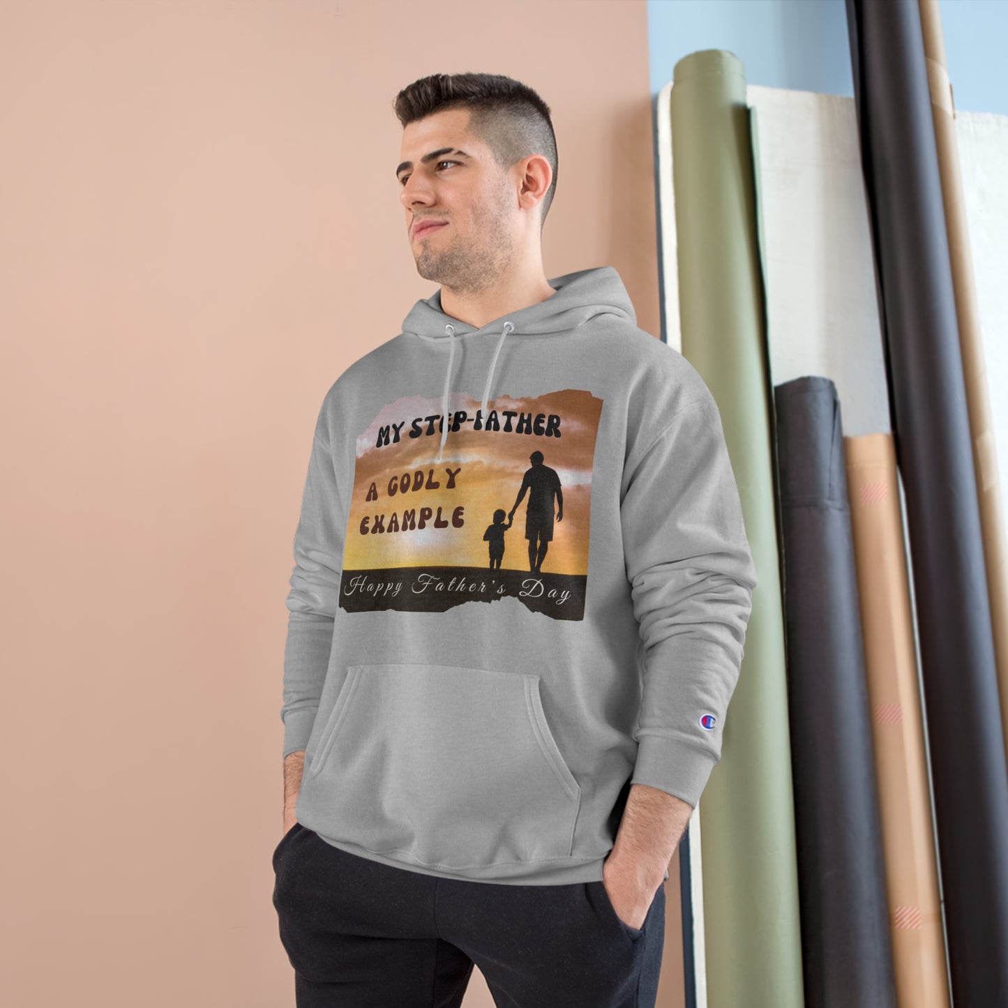 Exotic Print Father's Day Champion Hoodie