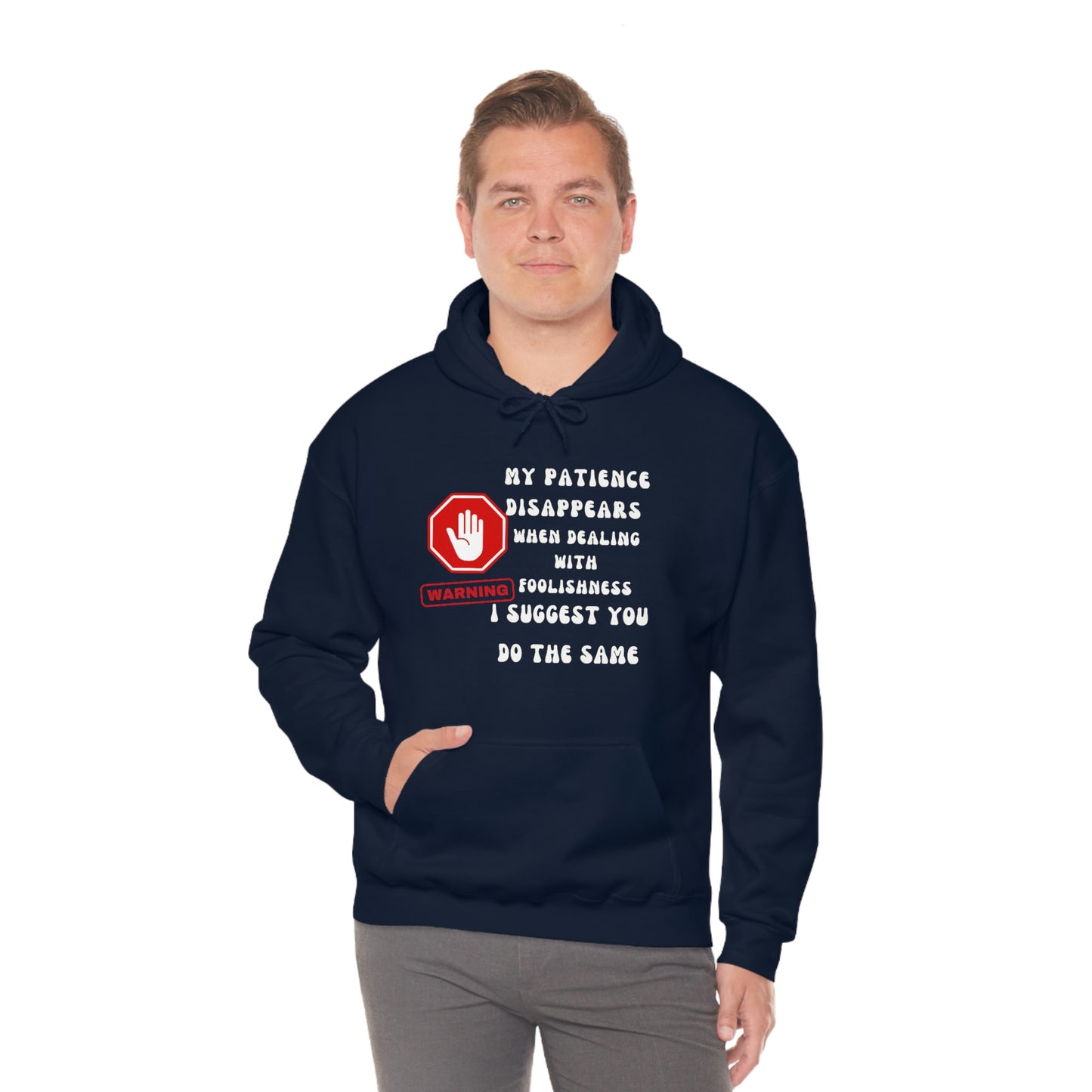 Warning, Unisex Heavy Blend™ Hooded Sweatshirt