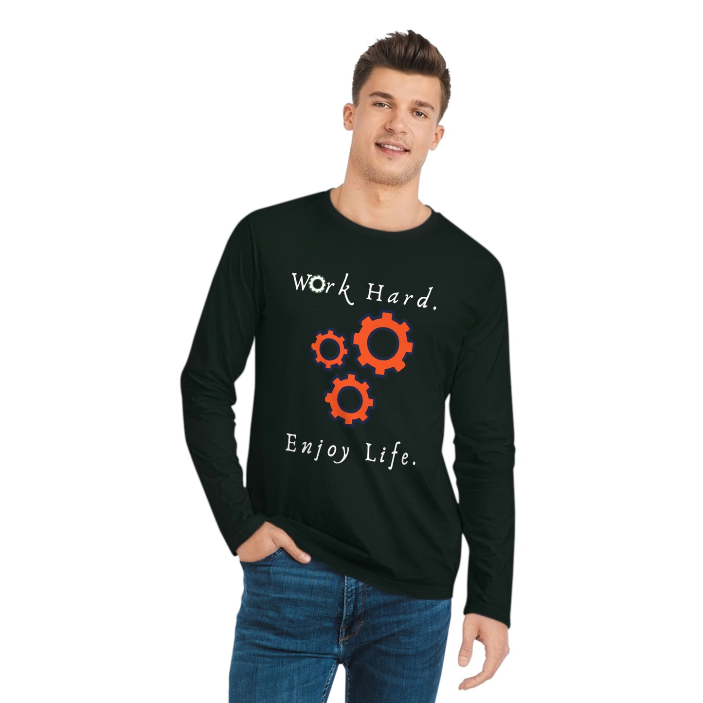 Make It Happen, Men's Organic Sparker Long Sleeve Shirt