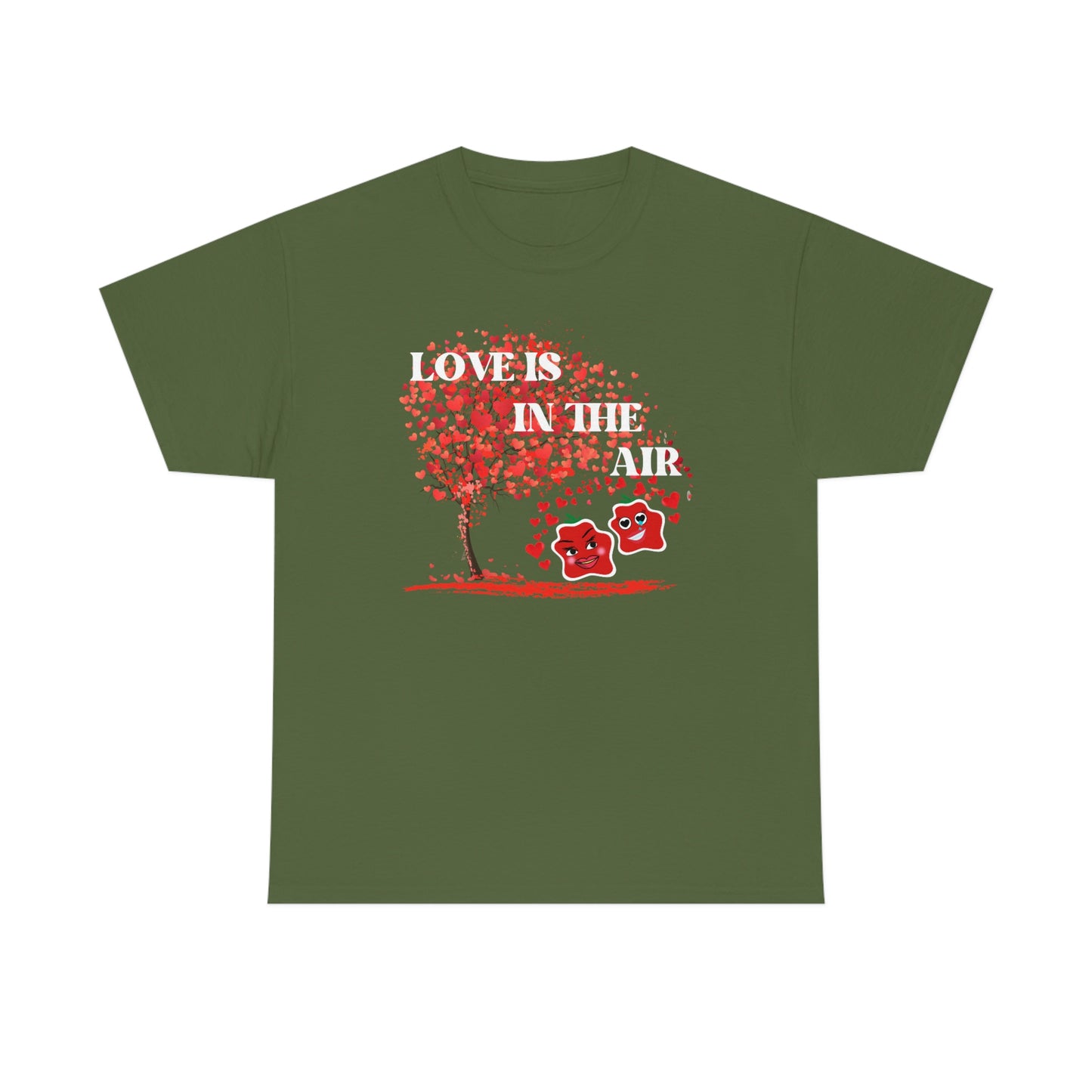 Love Is In The Air Smile Unisex Heavy Cotton Tee