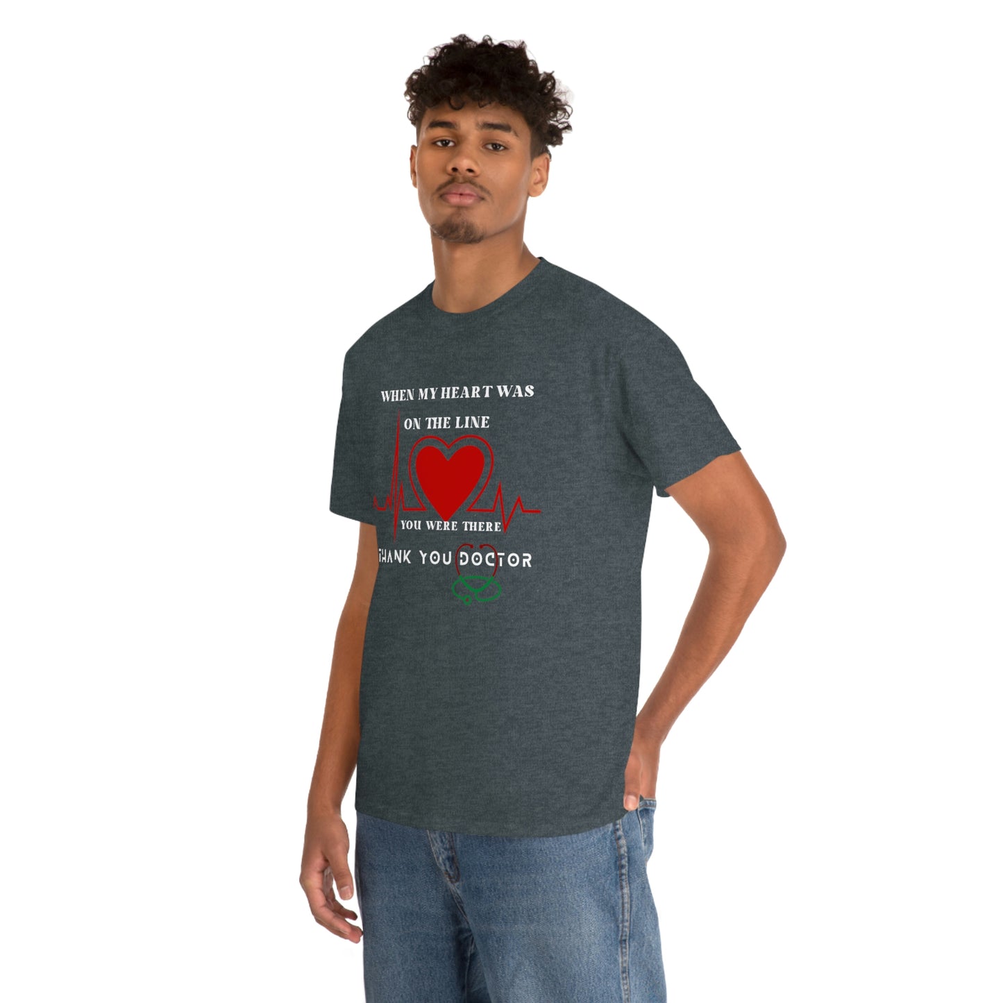 Medical, CVICU, EKG Unisex Heavy Cotton Tee