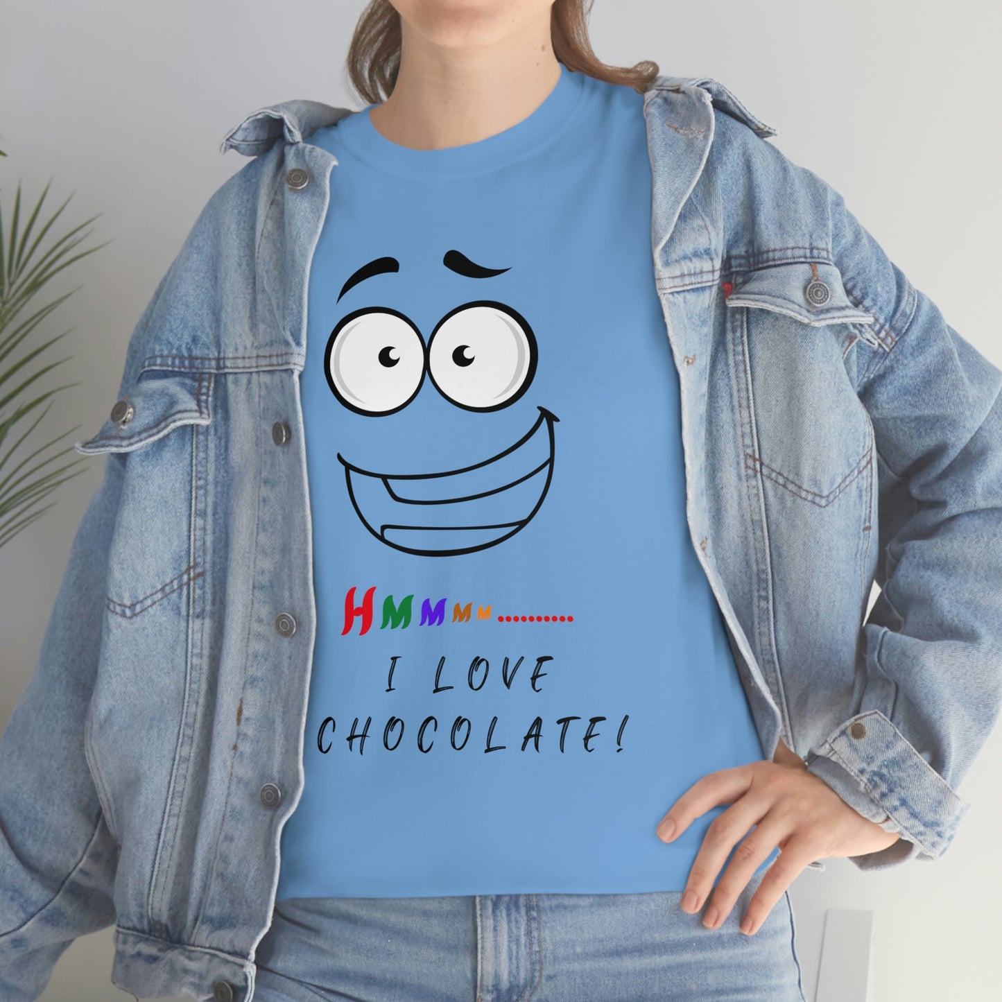 Hmmm... I Love Chocolate Unisex Heavy Cotton Tee