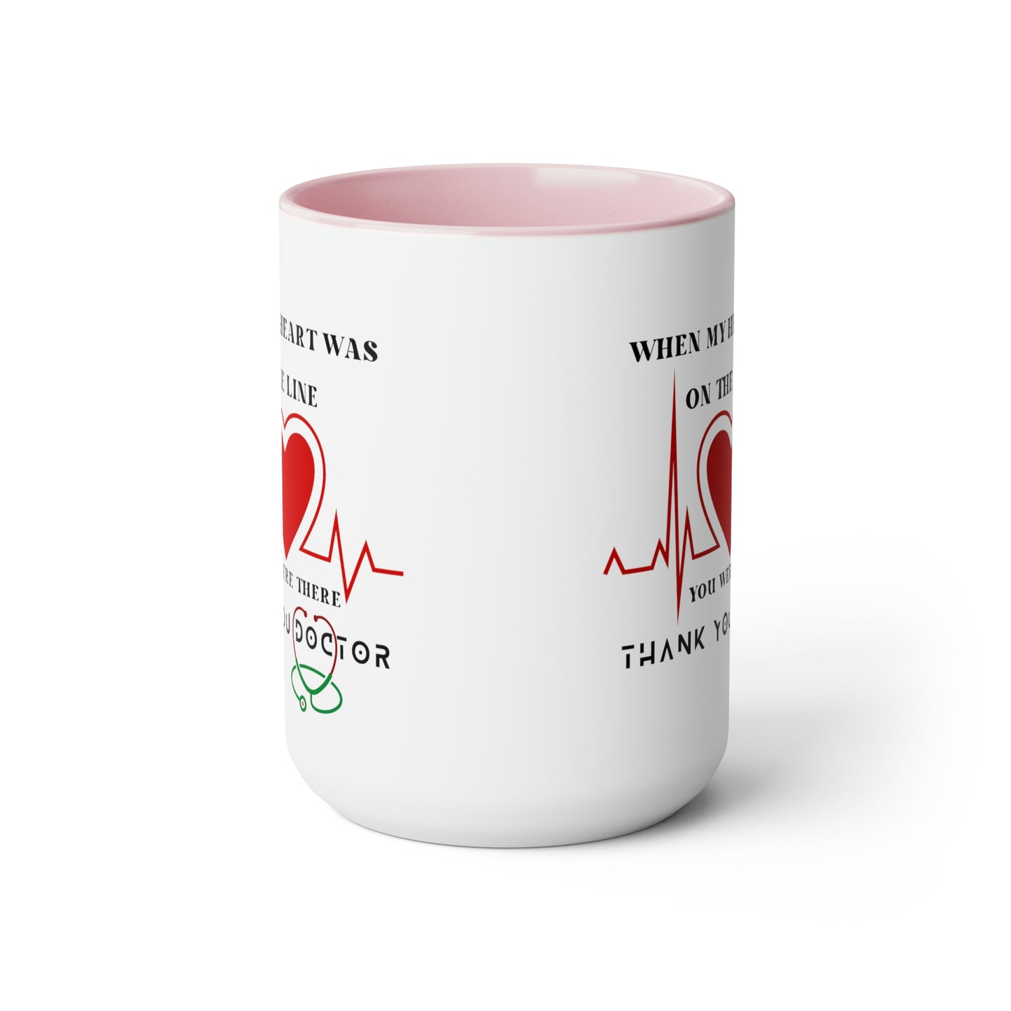 Medical, CVICU, EKG, Two-Tone Coffee Mugs, 15oz