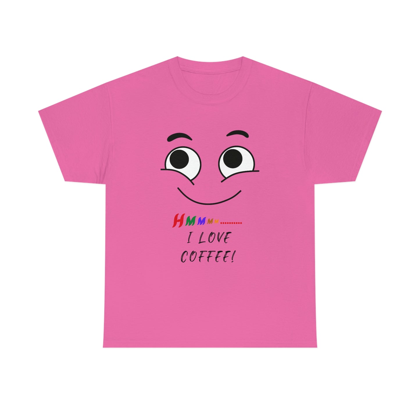 Hmmm... I Love Coffee, Unisex Heavy Cotton Tee