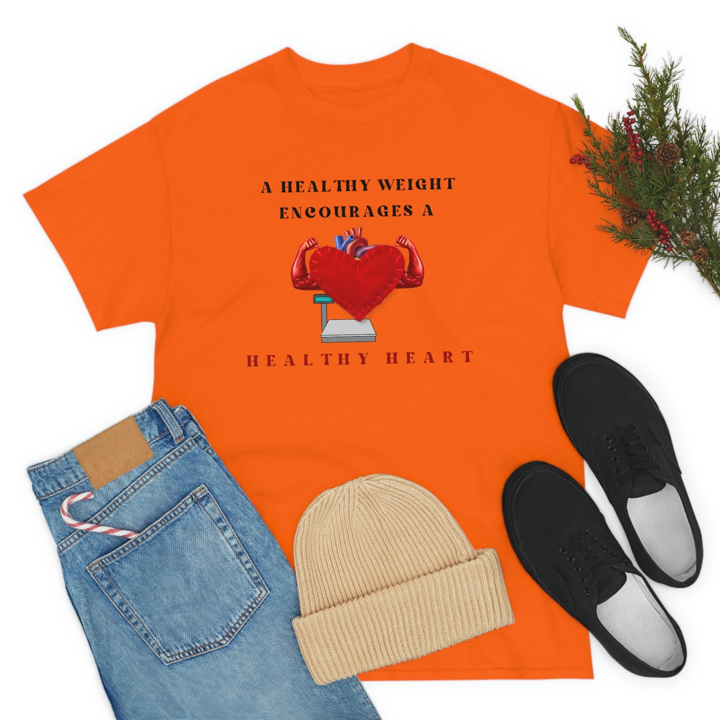 Healthy Weight Healthy Heart Unisex Heavy Cotton Tee