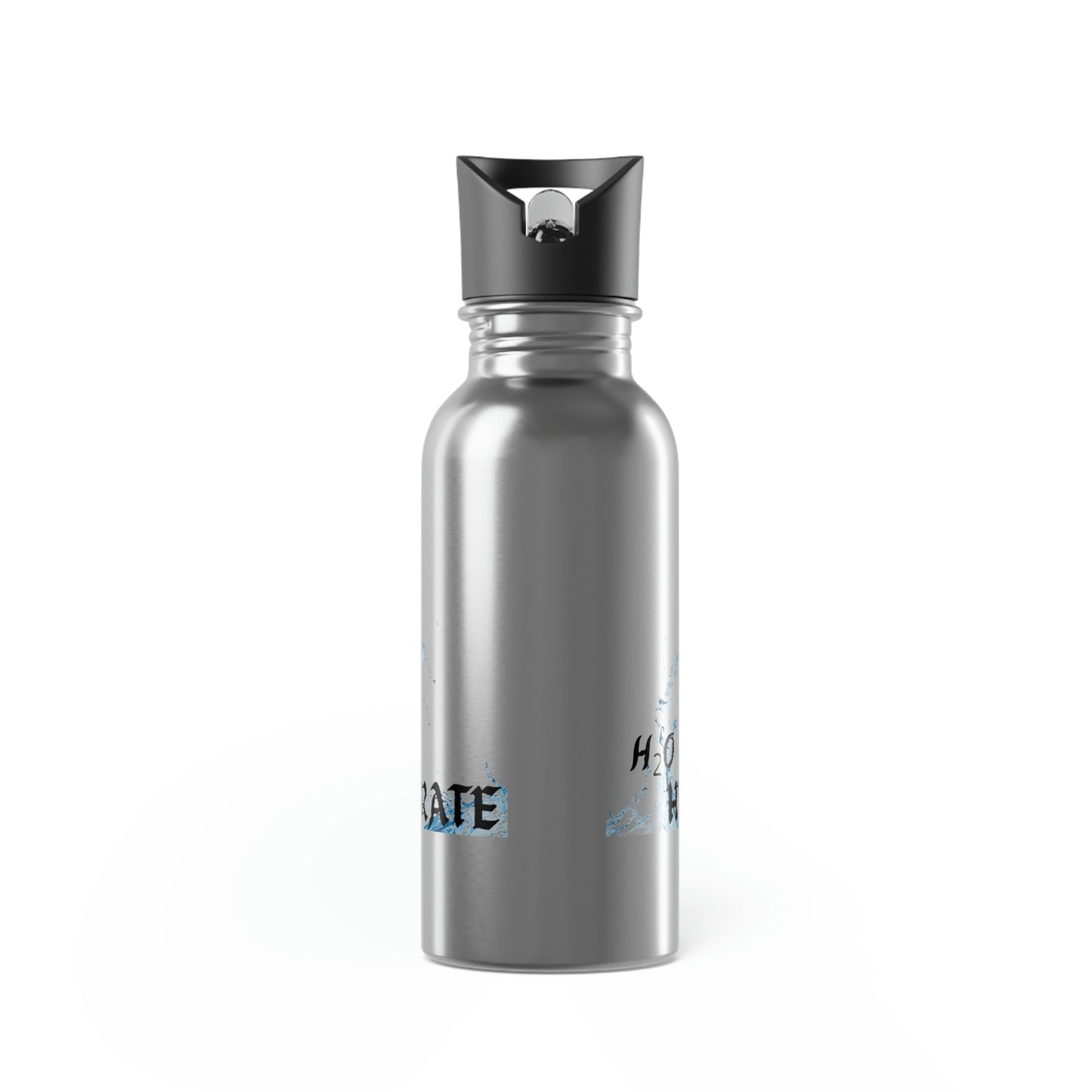 Stainless Steel Water Bottle With Straw, 20oz