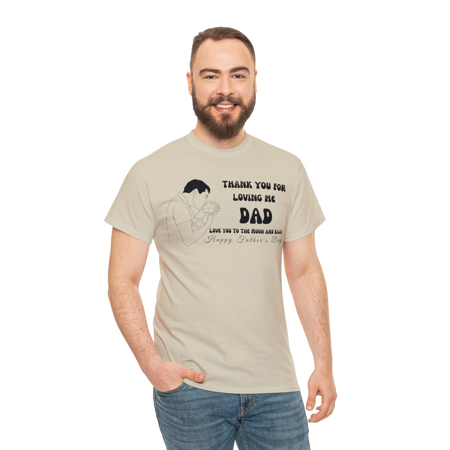 Exotic Print Father's Day Unisex Heavy Cotton Tee