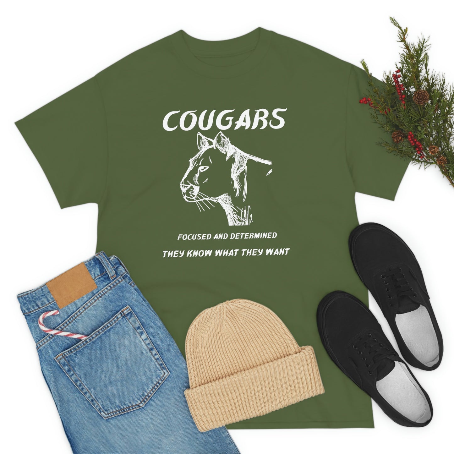 Cougars Unisex Heavy Cotton Tee