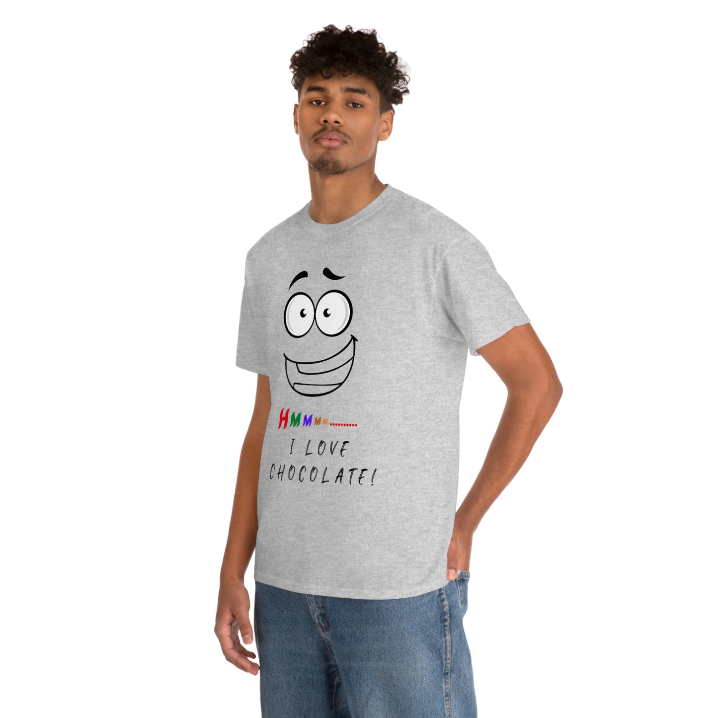 Hmmm... I Love Chocolate Unisex Heavy Cotton Tee