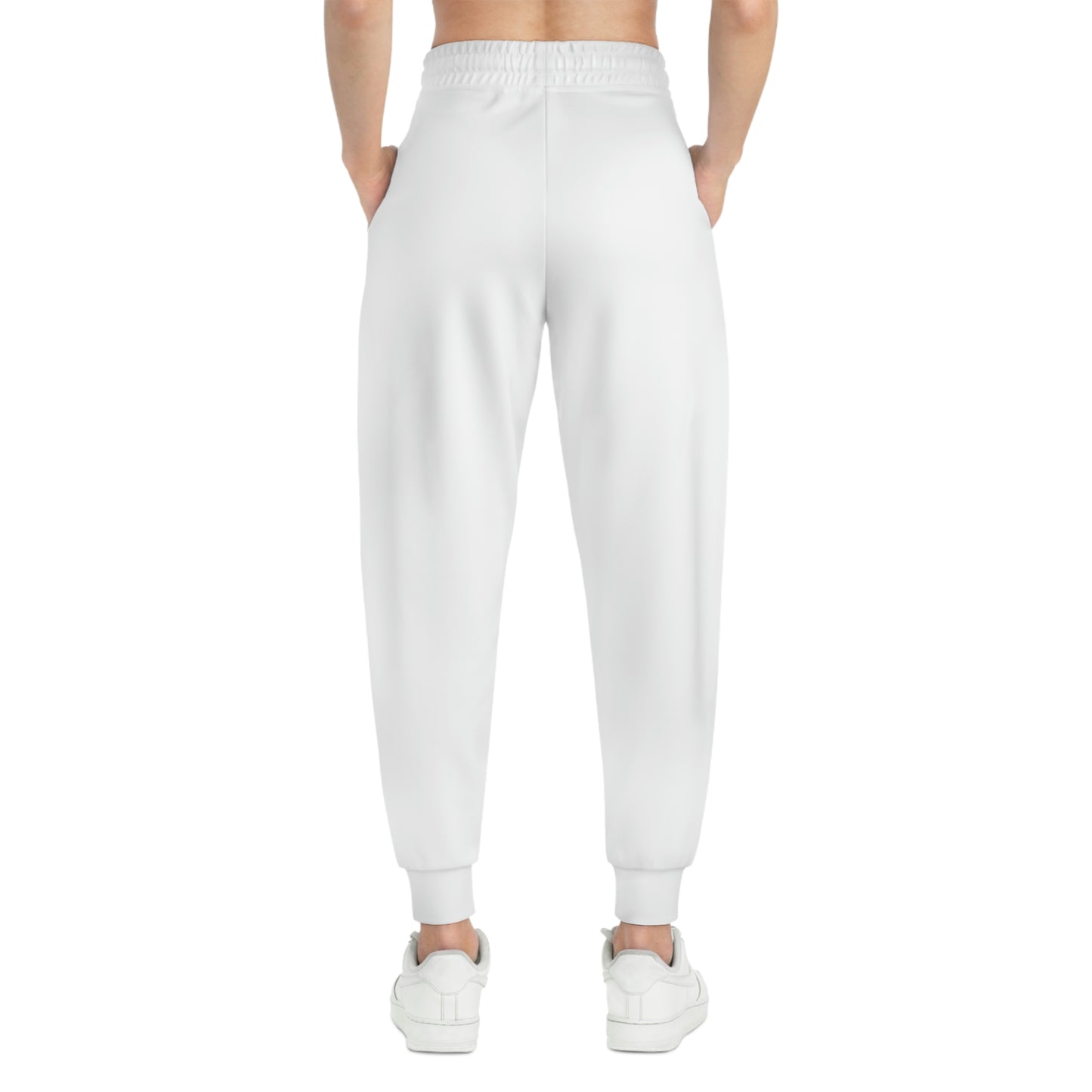 Jaguar White Athletic Joggers (AOP)