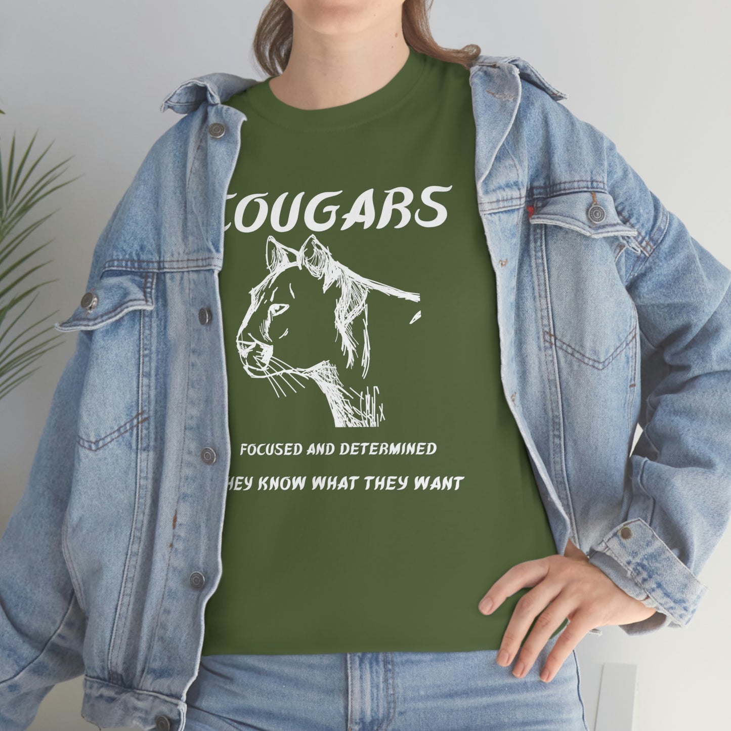 Cougars Unisex Heavy Cotton Tee