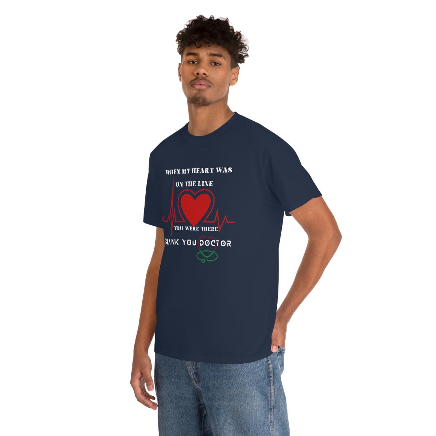 Medical, CVICU, EKG Unisex Heavy Cotton Tee