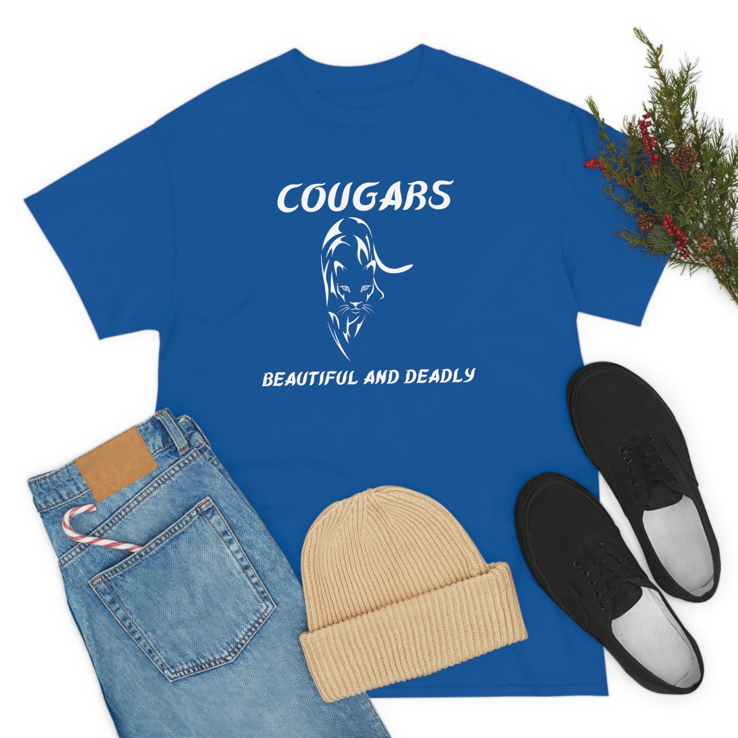 Cougars Unisex Heavy Cotton Tee