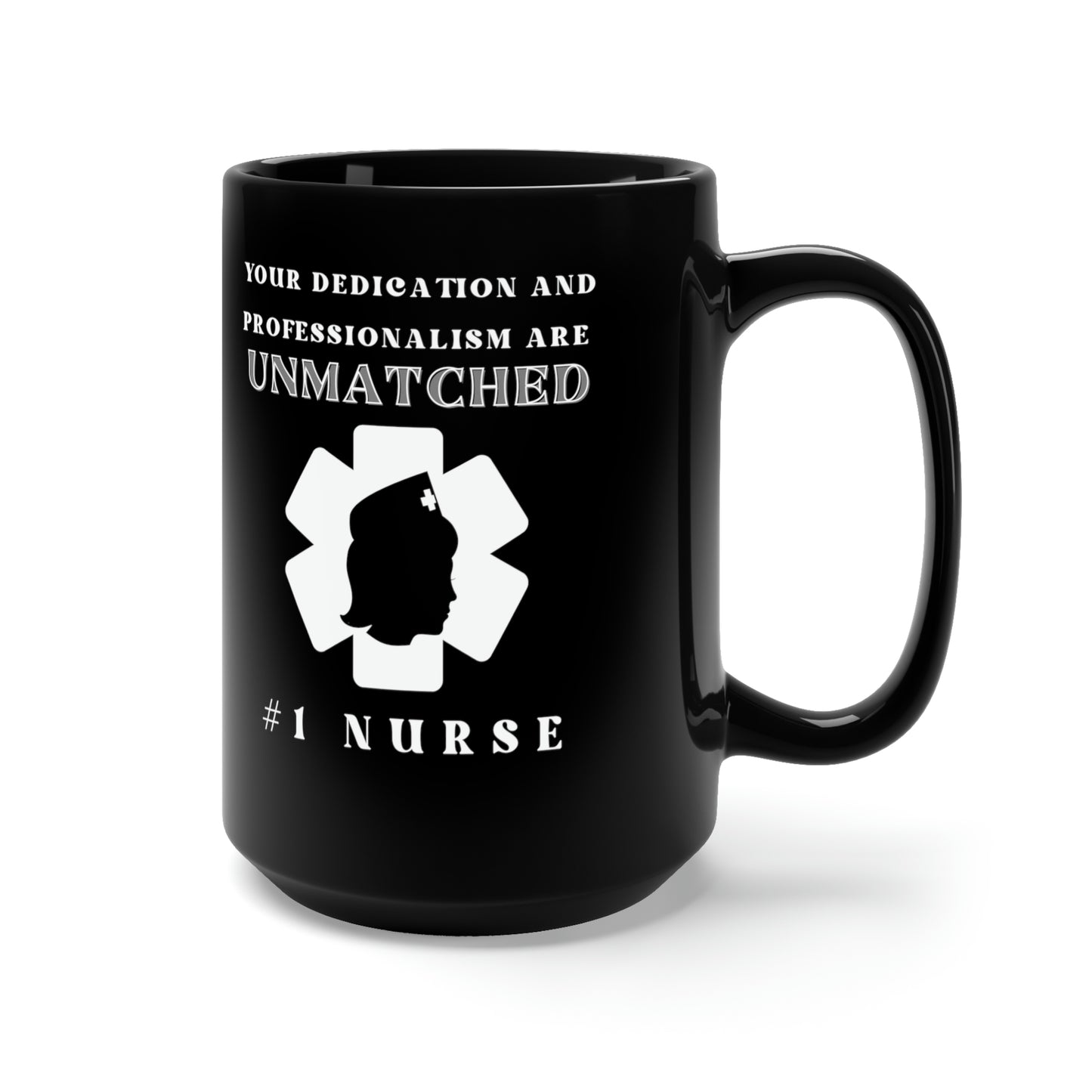 Medical, CVICU, EKG. Black Mug 15oz