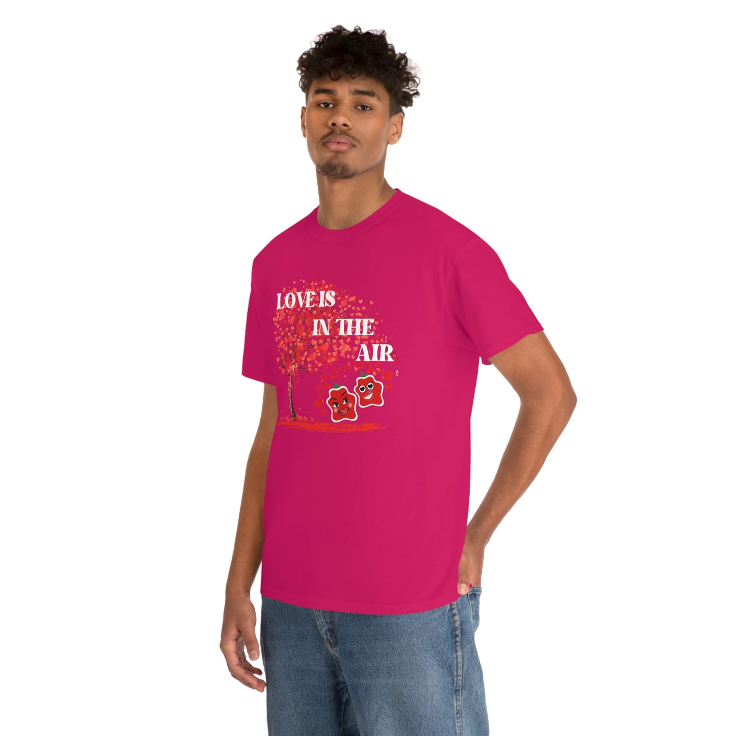 Love Is In The Air Smile Unisex Heavy Cotton Tee