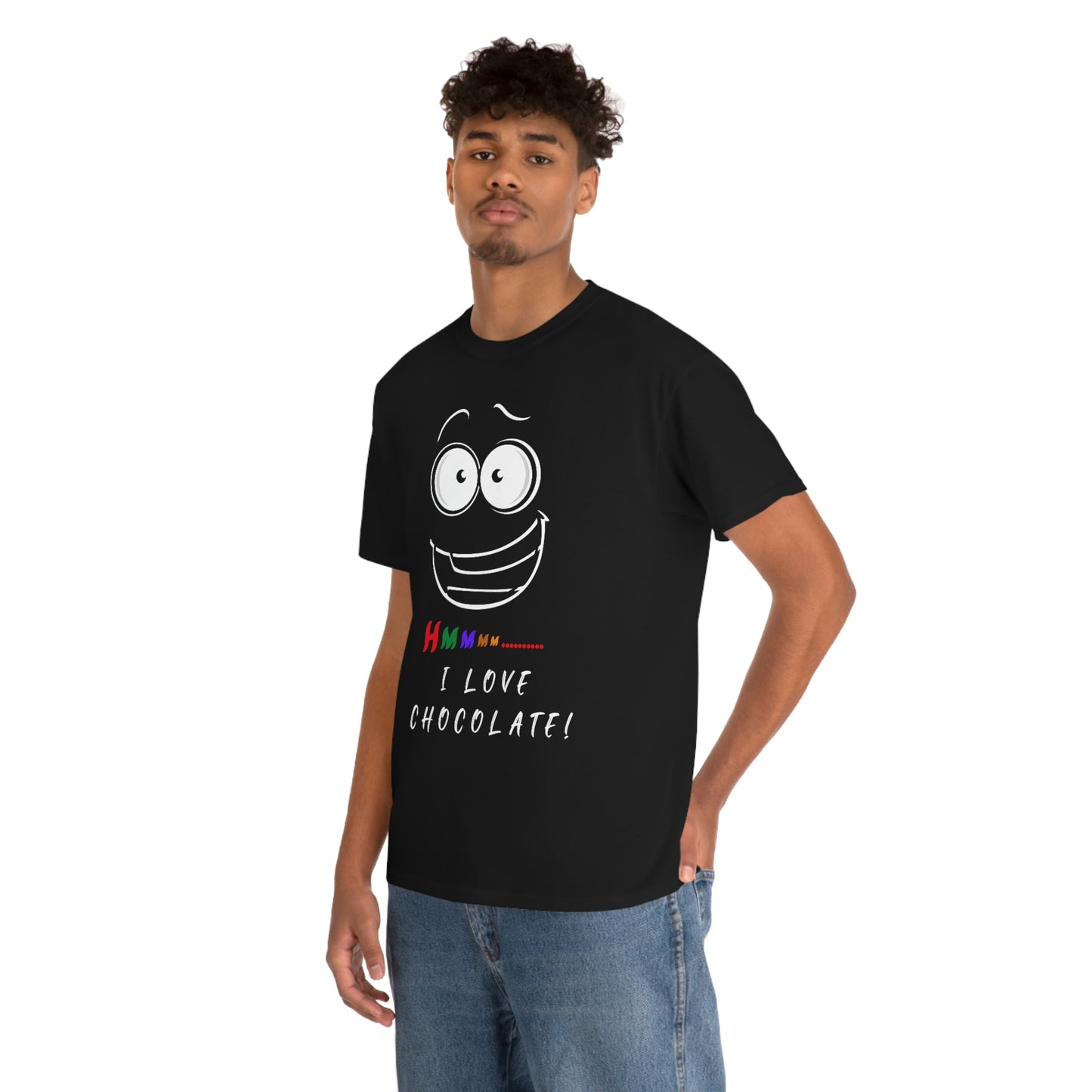 Hmmm... I Love Chocolate Unisex Heavy Cotton Tee