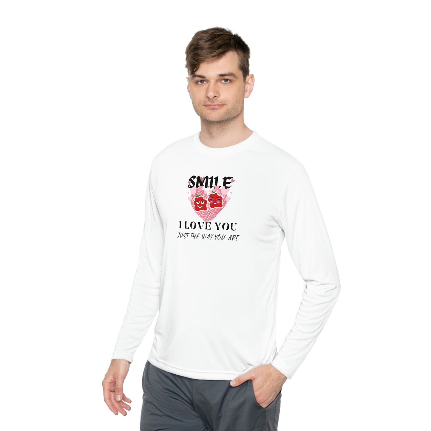 Smile Unisex Lightweight Long Sleeve Tee