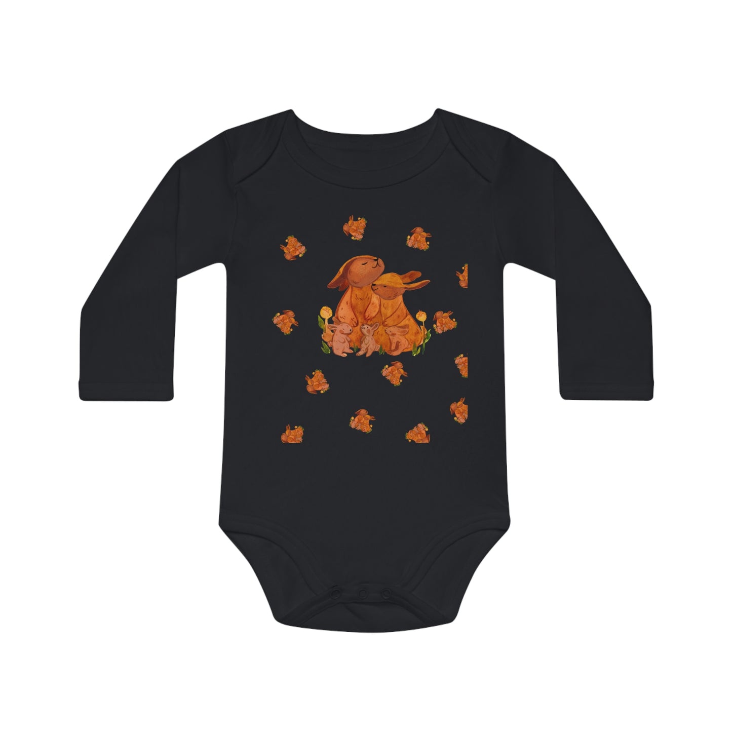 Baby Talk, Baby Long-Sleeve Organic Bodysuit