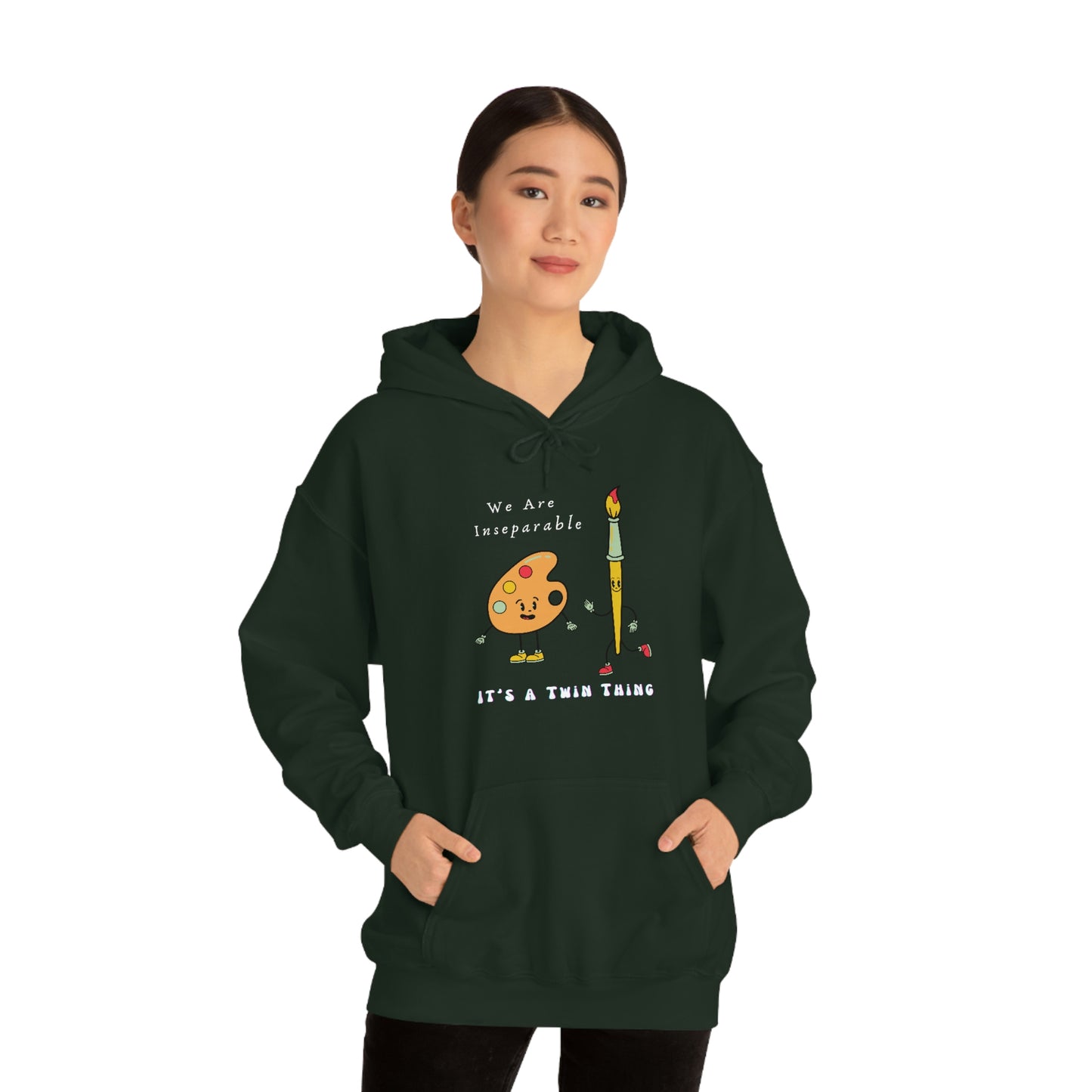 Twin, Unisex Heavy Blend™ Hooded Sweatshirt