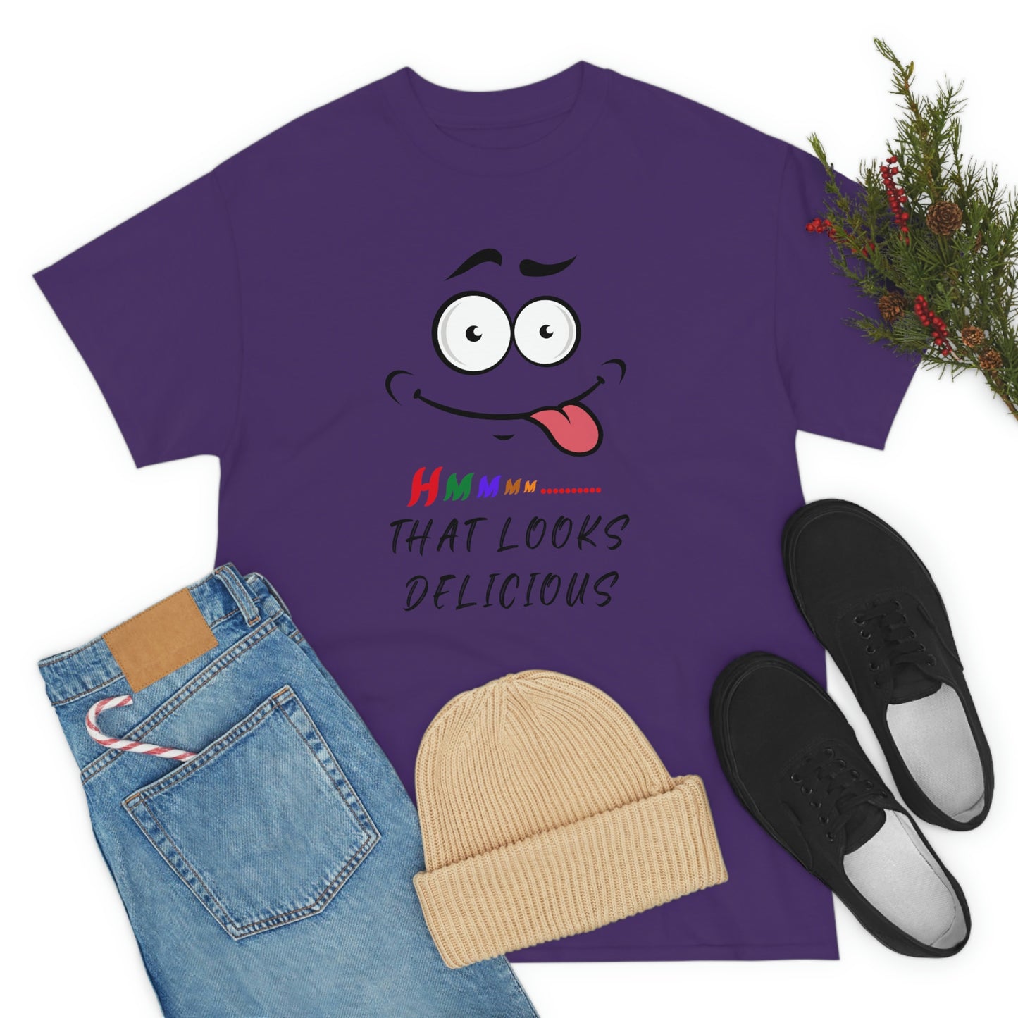 Hmmm, Funny, Unisex Heavy Cotton Tee