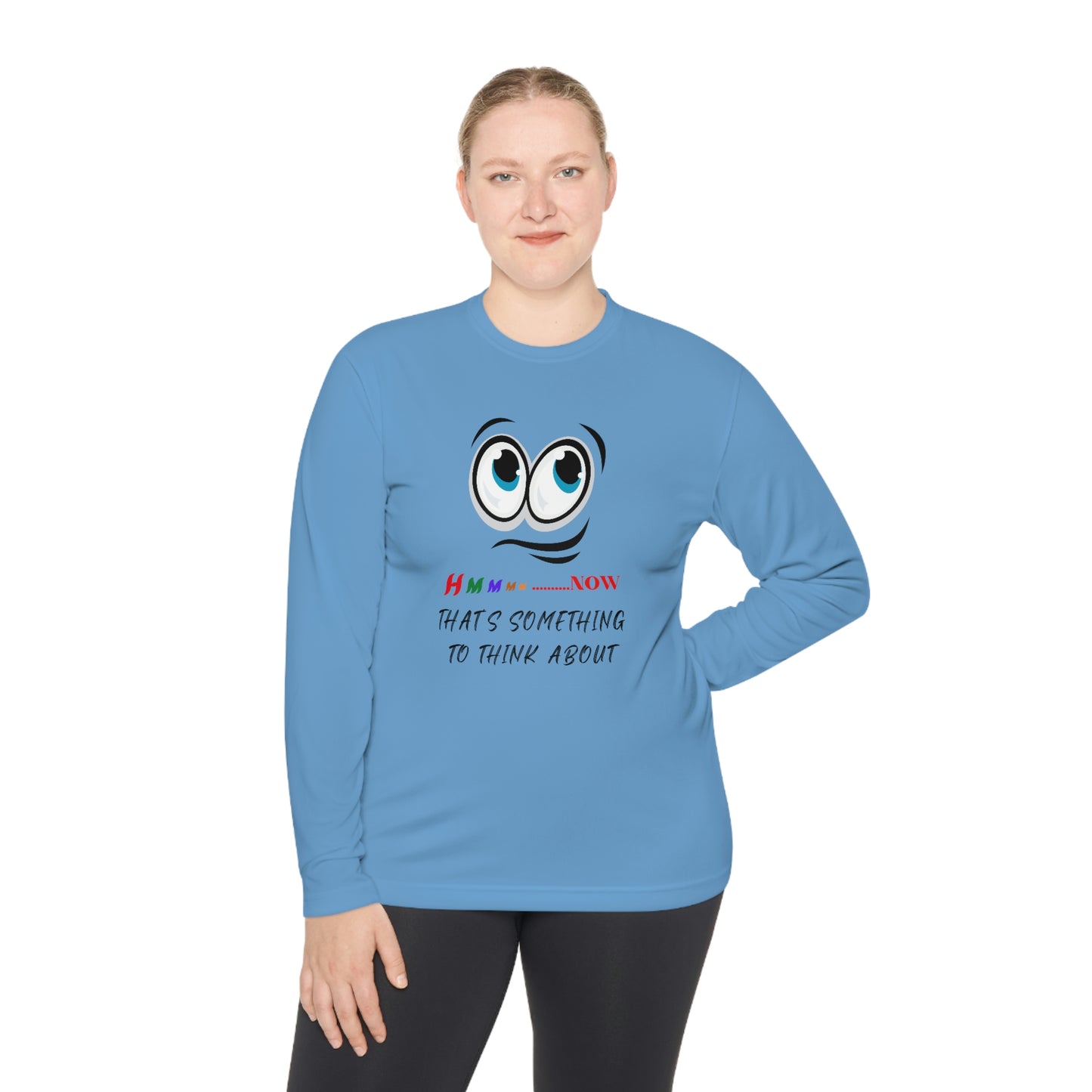 Hmmm, Unisex Lightweight Long Sleeve Tee