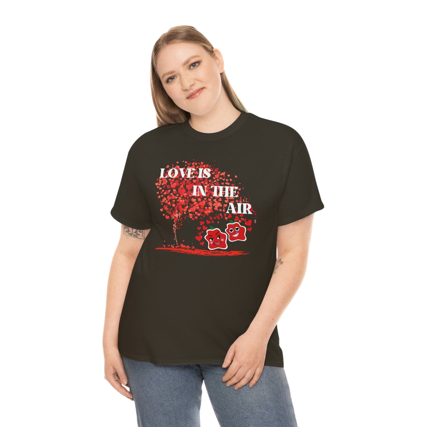 Love Is In The Air Smile Unisex Heavy Cotton Tee