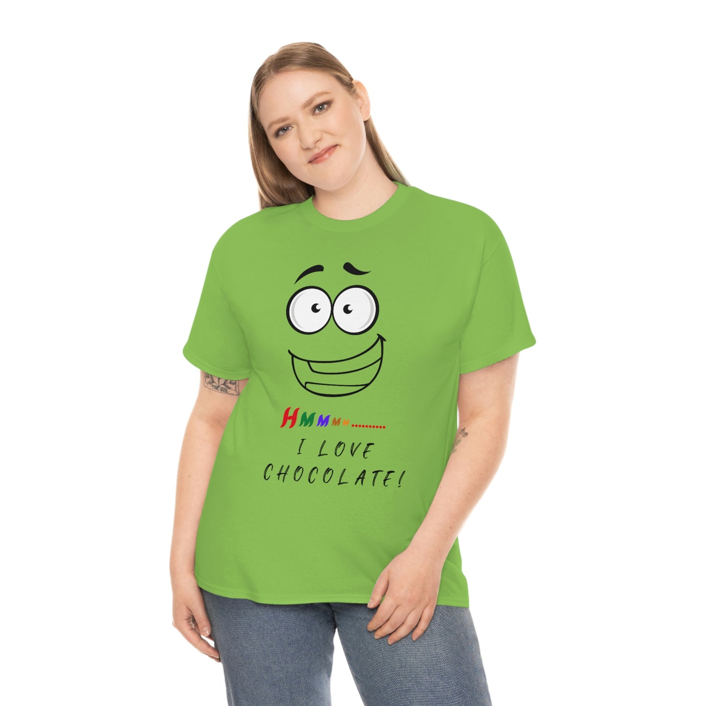 Hmmm... I Love Chocolate Unisex Heavy Cotton Tee