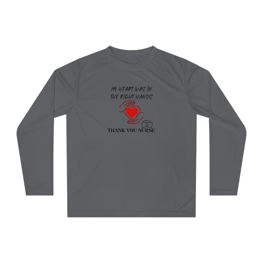 Medical, CVICU, EKG, Unisex Performance Long Sleeve Shirt